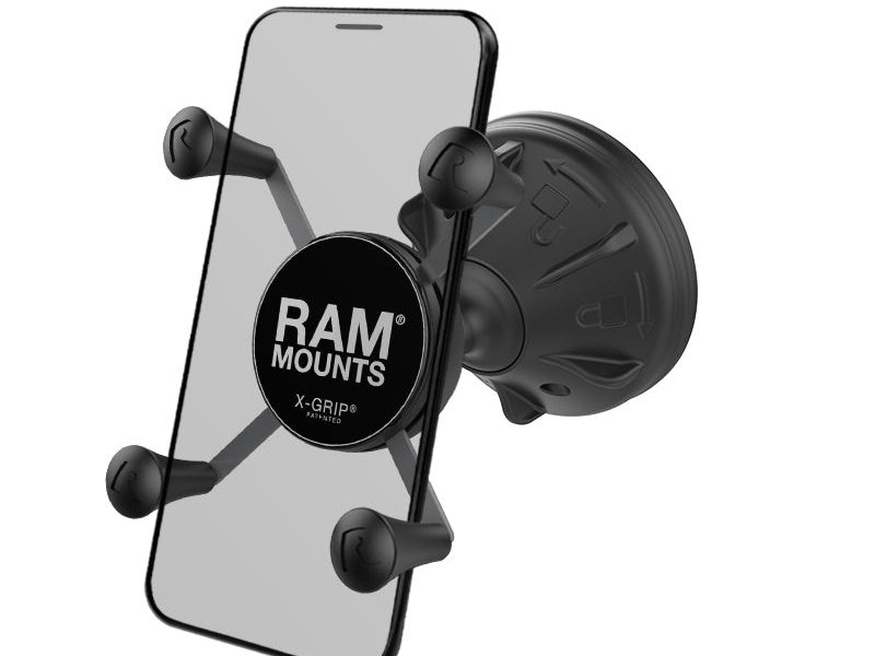 RAM® X-Grip® Phone Mount with RAM® Mighty-Buddy™ Suction Cup