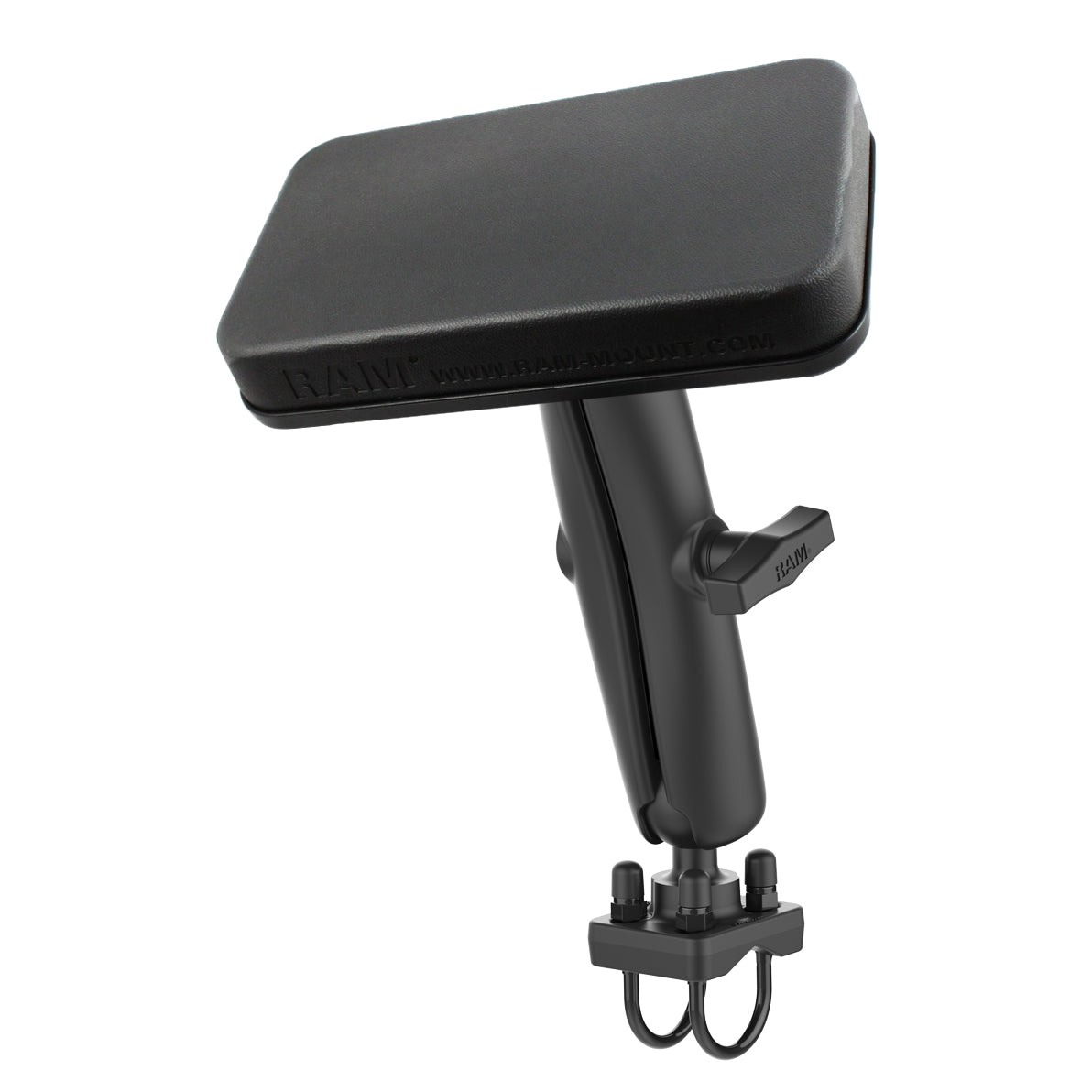 适用于ATV的RAM®双U型螺栓底座，带靠背- C尺寸中号