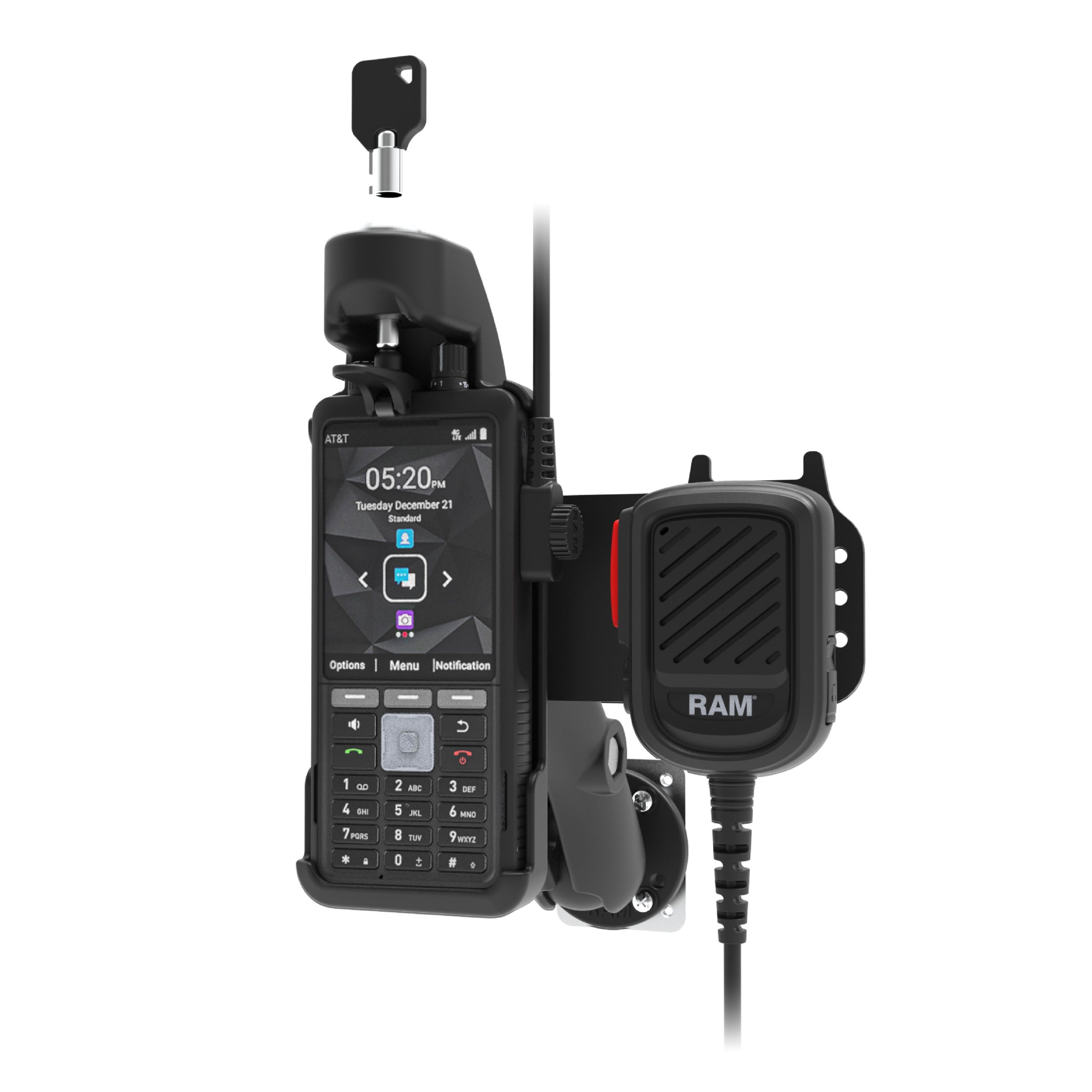 用于Sonim XP 5 plus和XP 5 plus 5G的RAM® PTT远程扬声器麦克风捆绑包