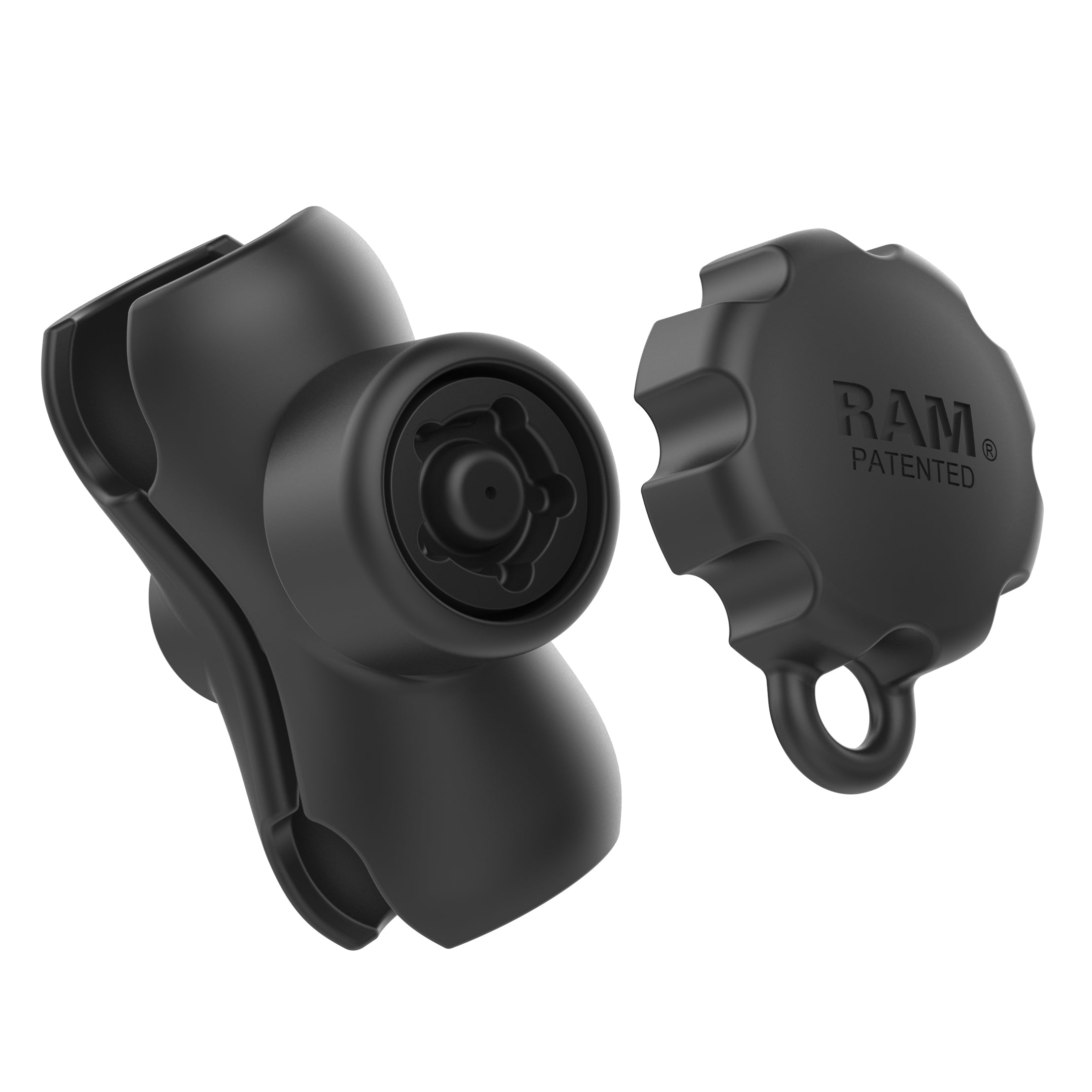RAM®双插座臂，带RAM® Pin-Lock™ 5针安全旋钮- C尺寸