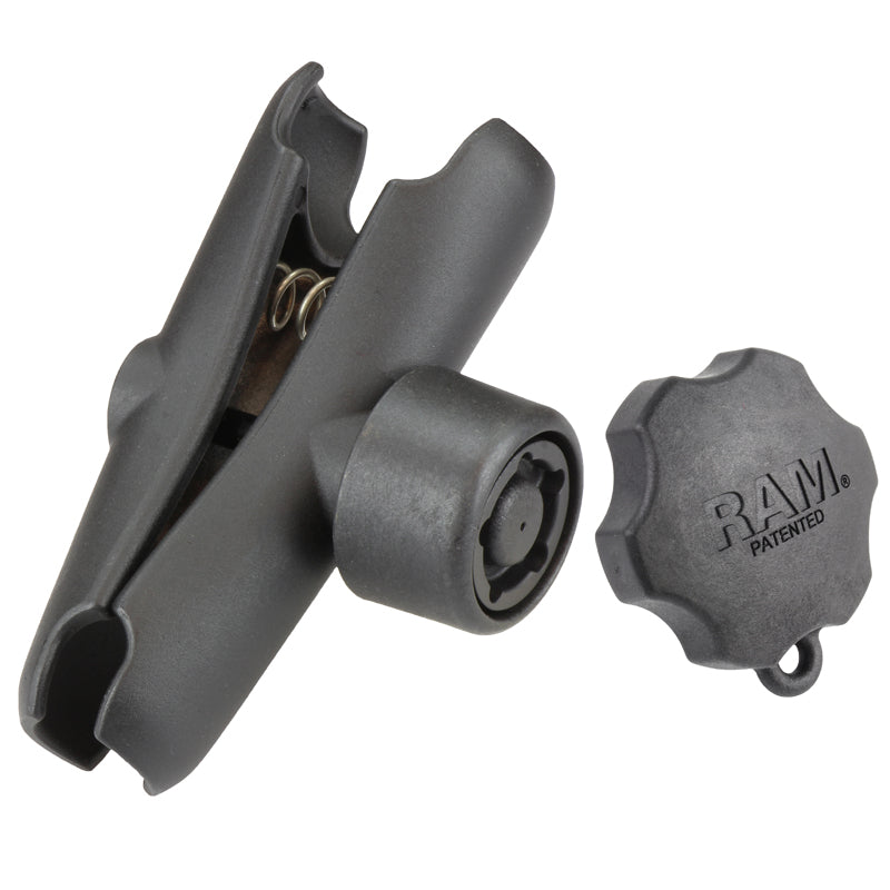 RAM®双插座臂，配备RAM® Pin-Lock™ 5针安全旋钮