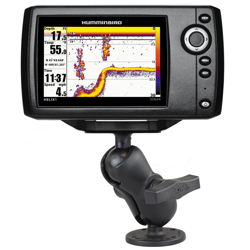 RAM®钻制双球支架，用于Humminbird Hattles 5 – Short
