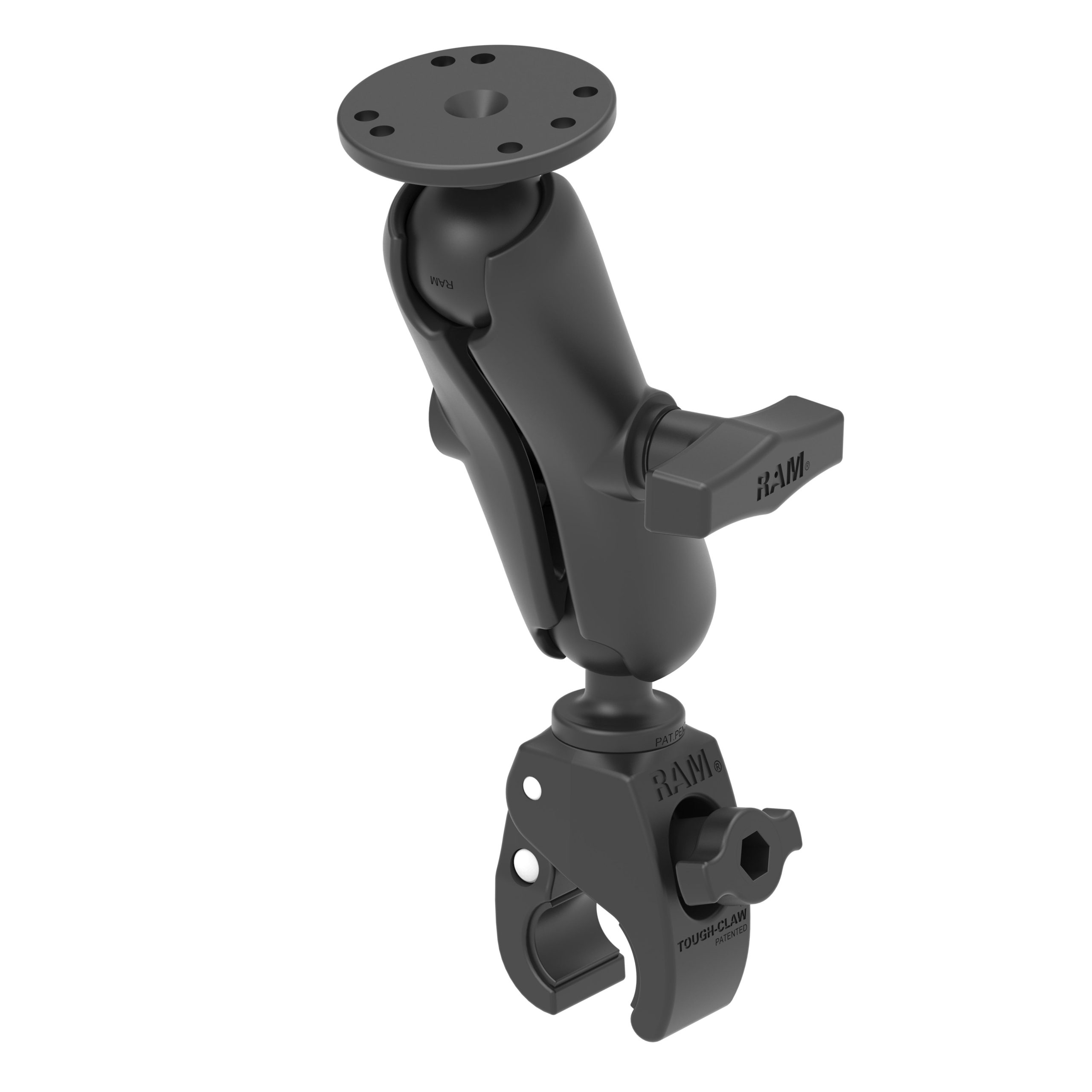 RAM® Tough-Claw™小型夹座，带圆板适配器-中型