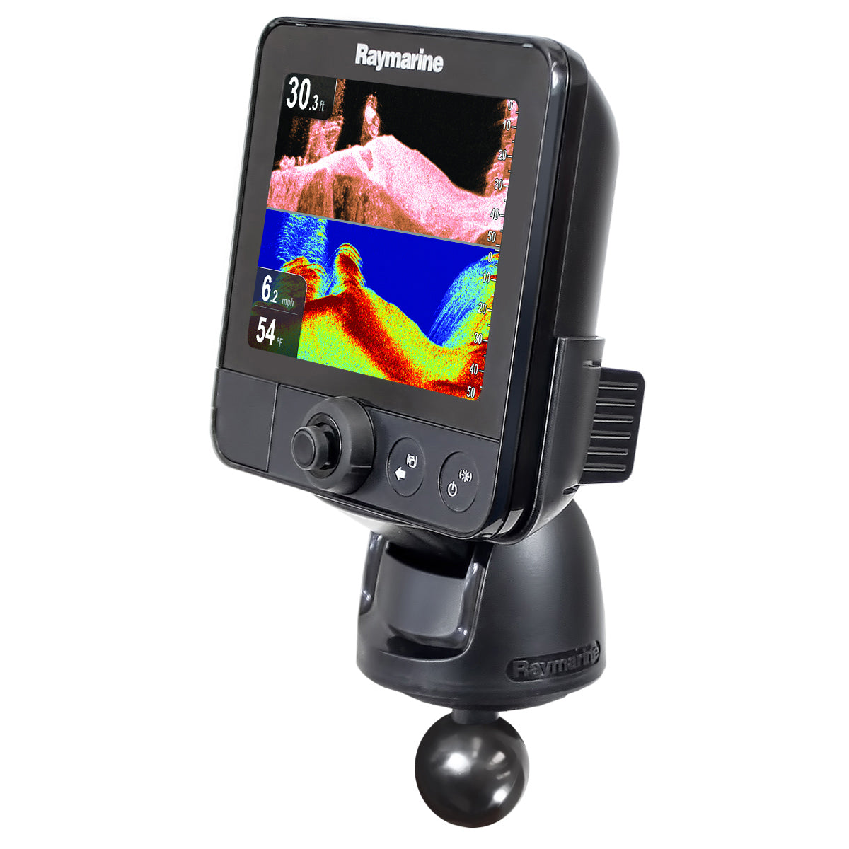 RAM®球适配器，带Raymarine Dragonfly硬件- C尺寸