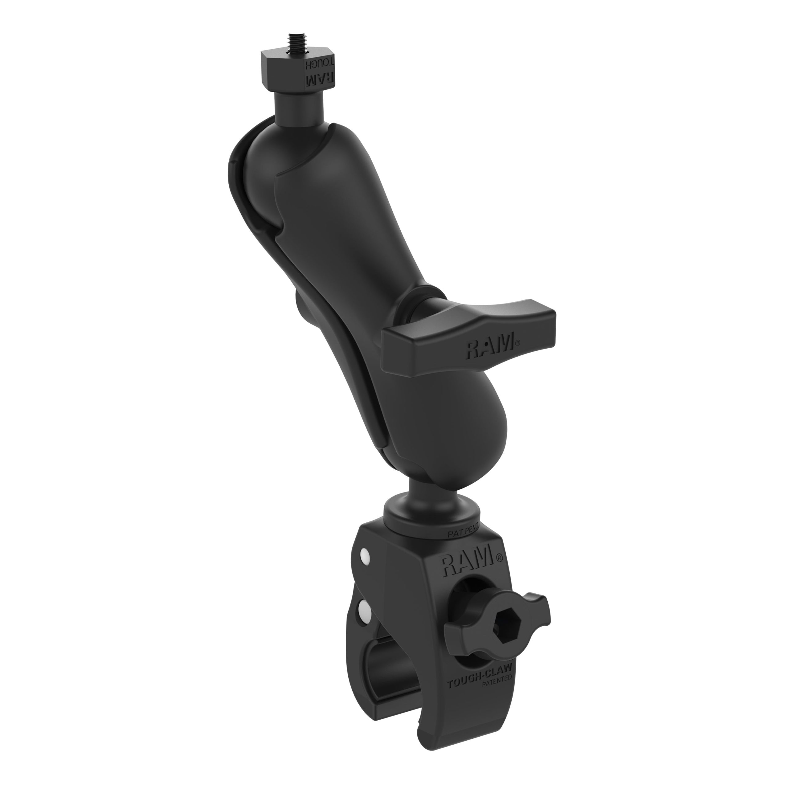 带有RAM® Tough-Claw™小钳座的RAM® Tough-Ball™相机底座
