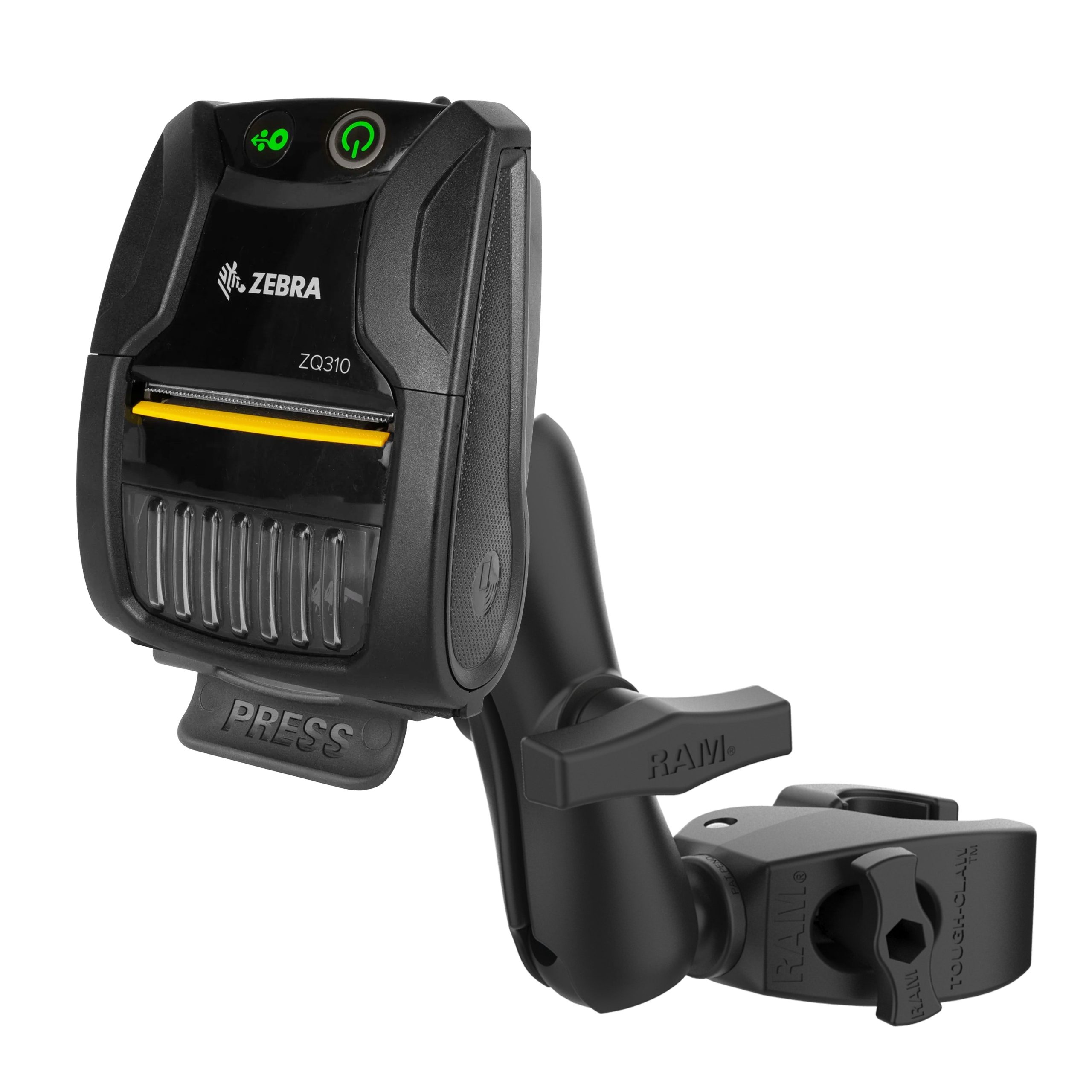适用于Zebra ZQ 310的RAM®打印机底座，配有中号Tough-Claw™