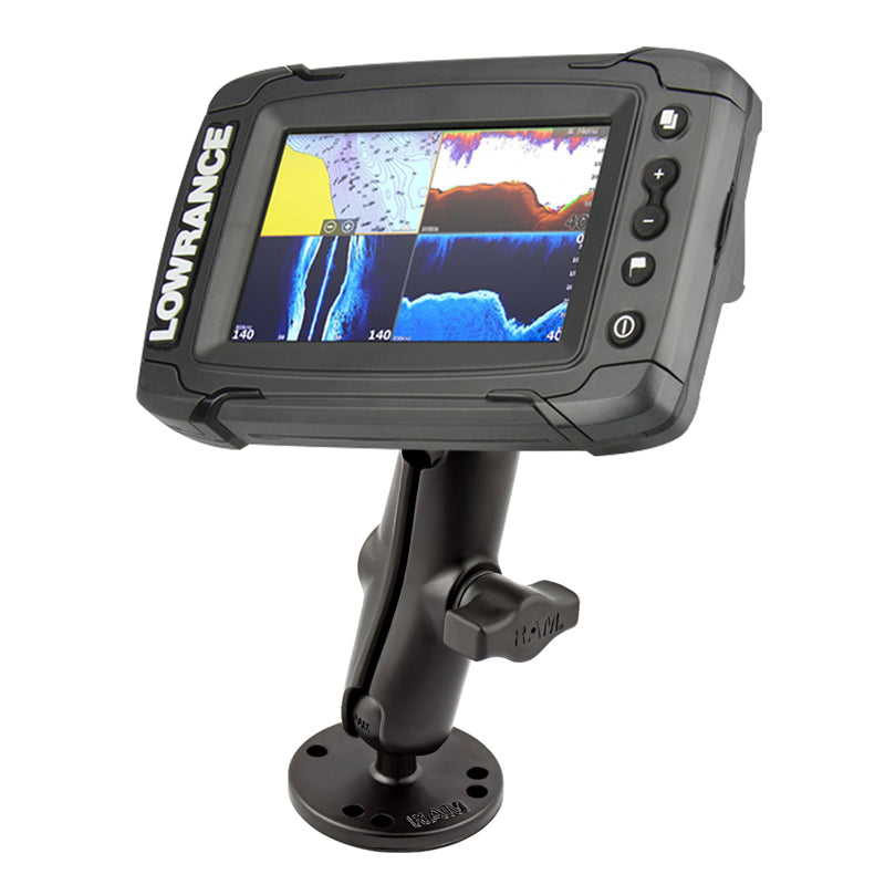 适用于Lowrance Elite-4和Mark-4系列的RAM®双球座