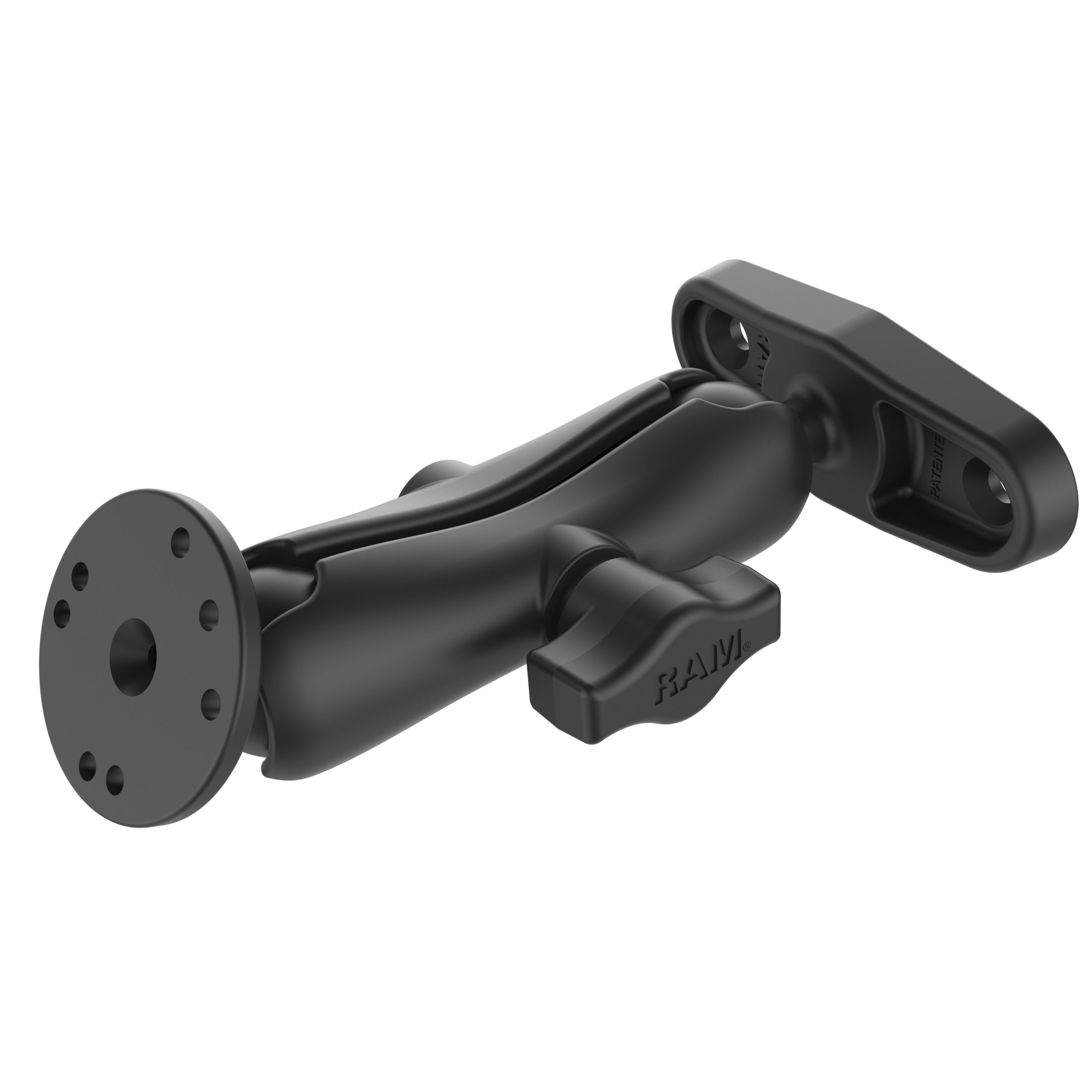 RAM®双球安装，带圆形板和2 7/8”孔型底座