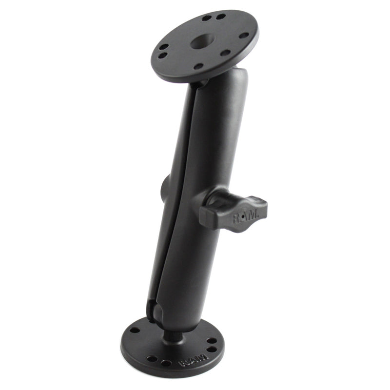 RAM® Universal Double Ball Mount with Two Round Plates – B Size Long