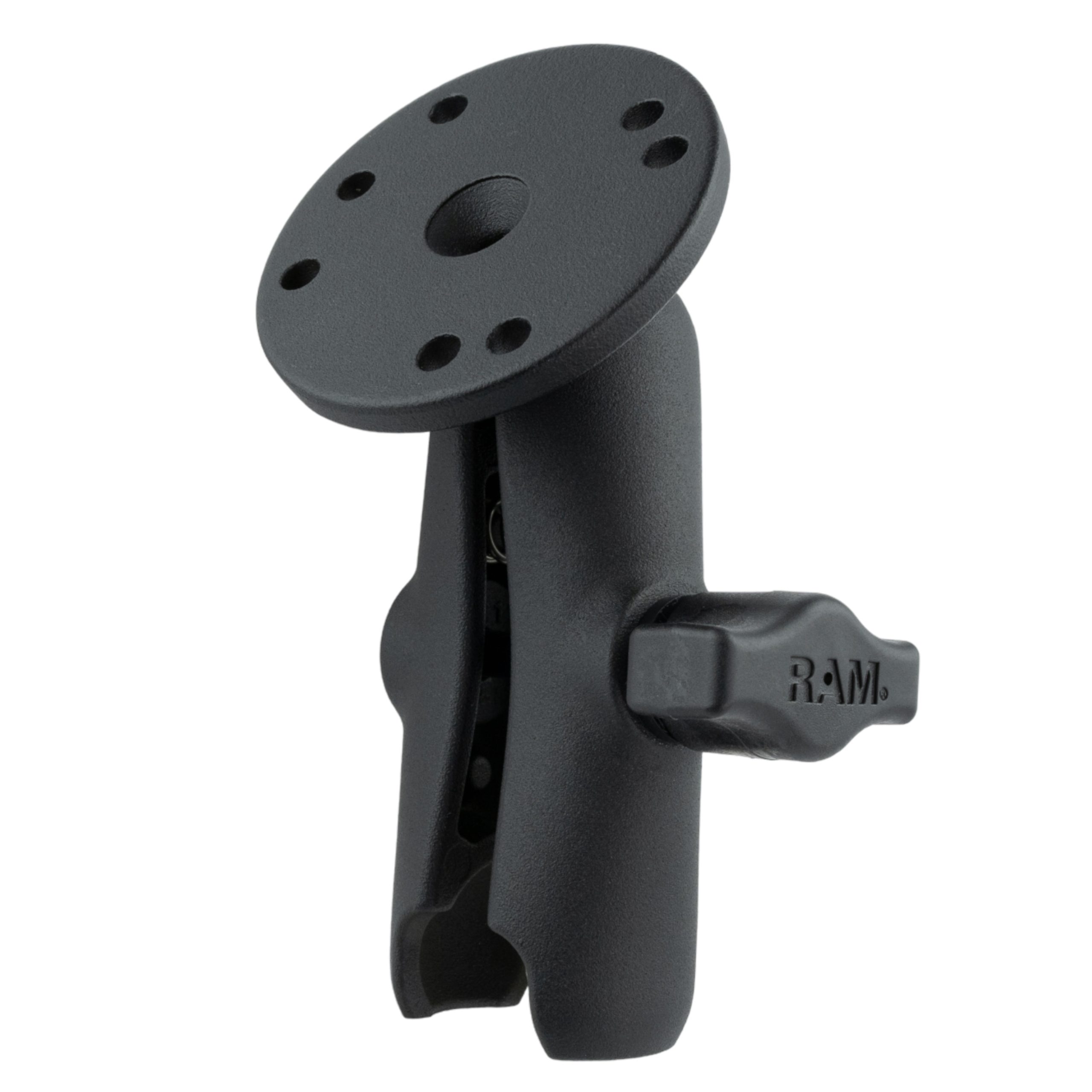 RAM®双插座臂，带圆板- B尺寸中号