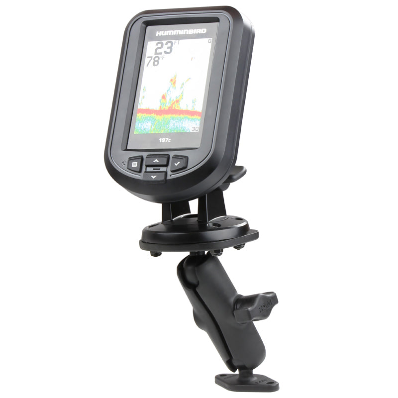 Humminbird Piranha的RAM®双球钻石板支架+更多
