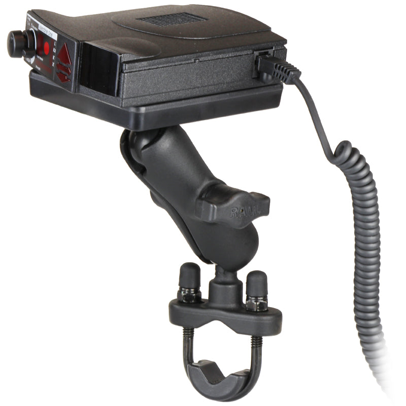 RAM® Power Plate™ III雷达探测器底座，带把手U型螺栓底座