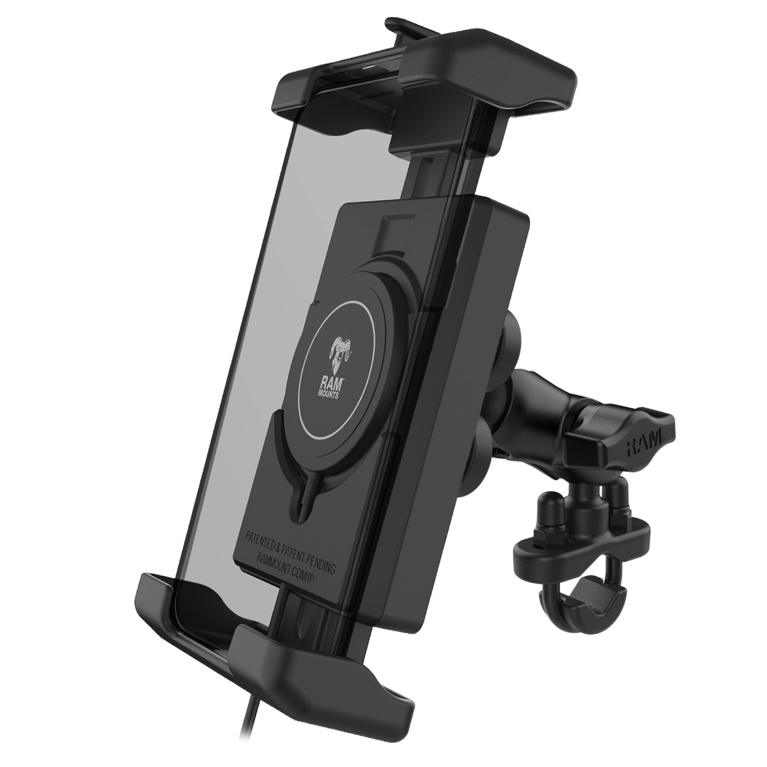 RAM® Quick-Grip™ Pro XL减震手机支架和Qi 2 15 W充电器