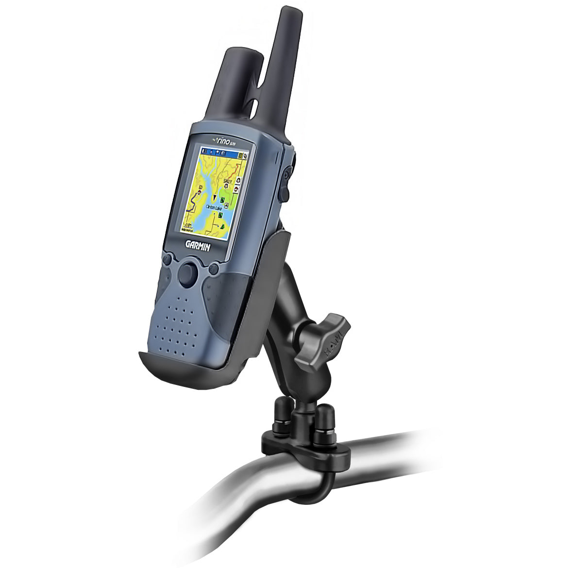 Garmin Rino 520 +的RAM®车把U-Bolt双球座
