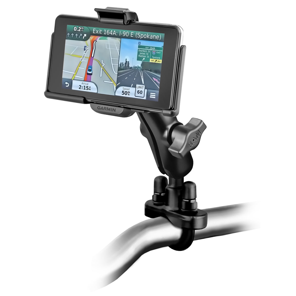 Garmin nuvi 3000系列的RAM®车把U型螺栓双球座