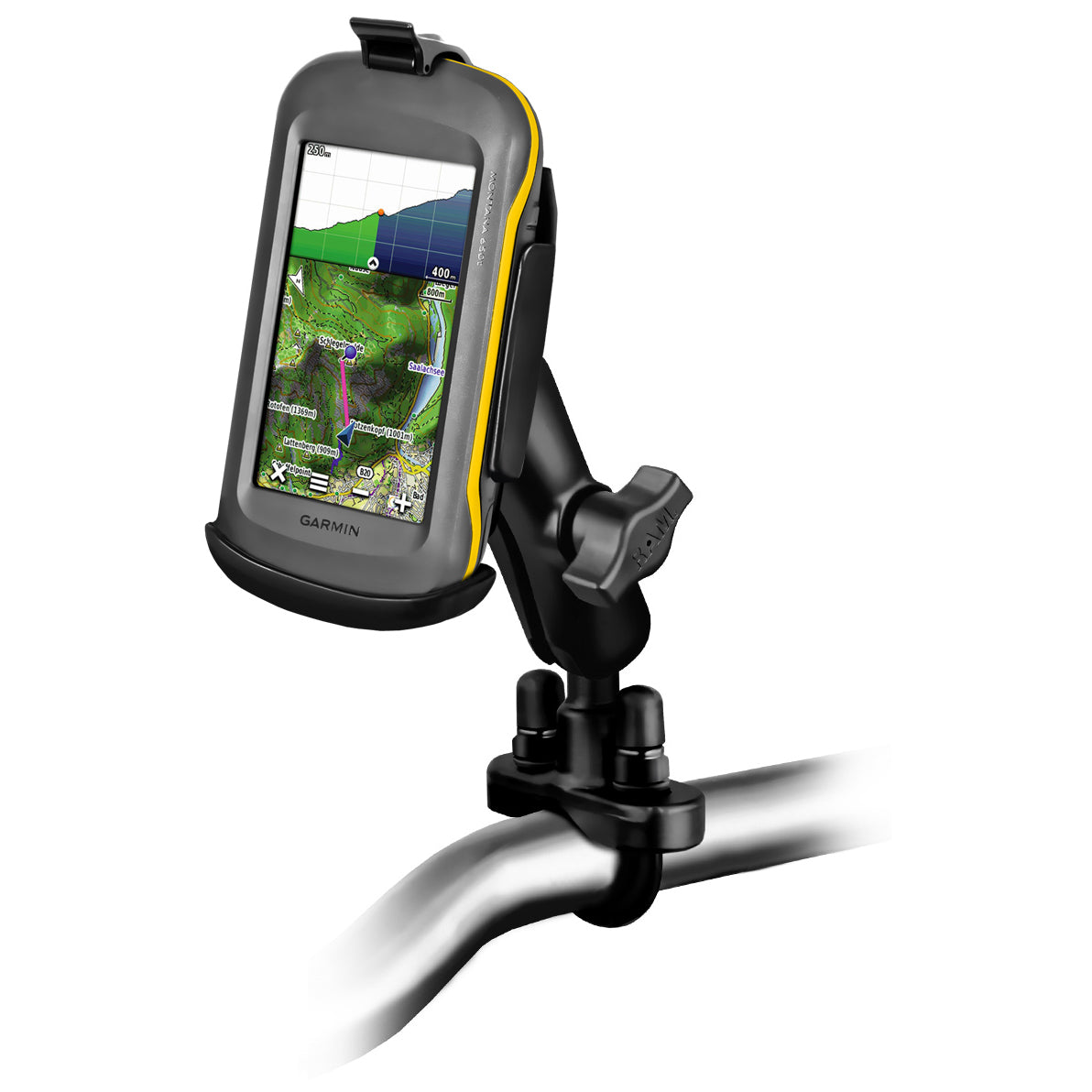 Garmin Montana 600系列的RAM®车把U型螺栓双球座
