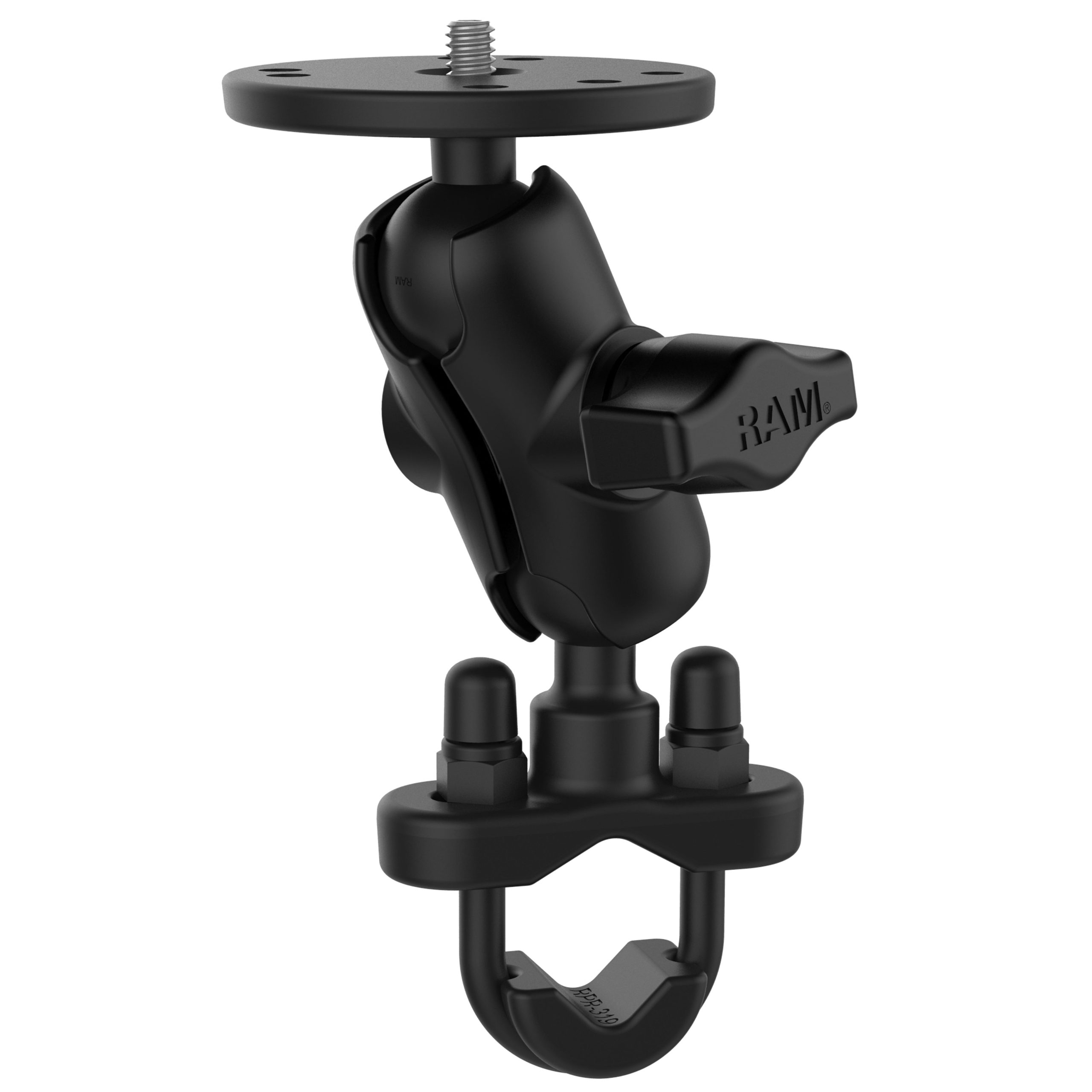 RAM®把手U型螺栓双球安装1/4”-20螺纹螺柱-短