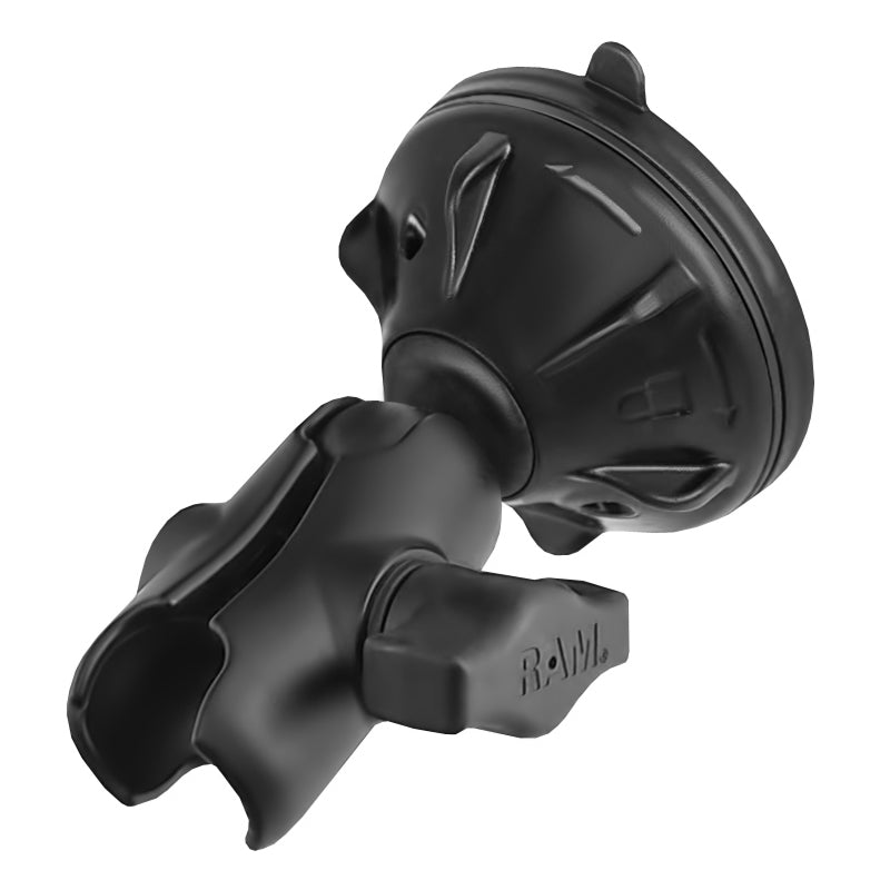RAM® Twist-Lock™小型吸盘底座，带双承臂
