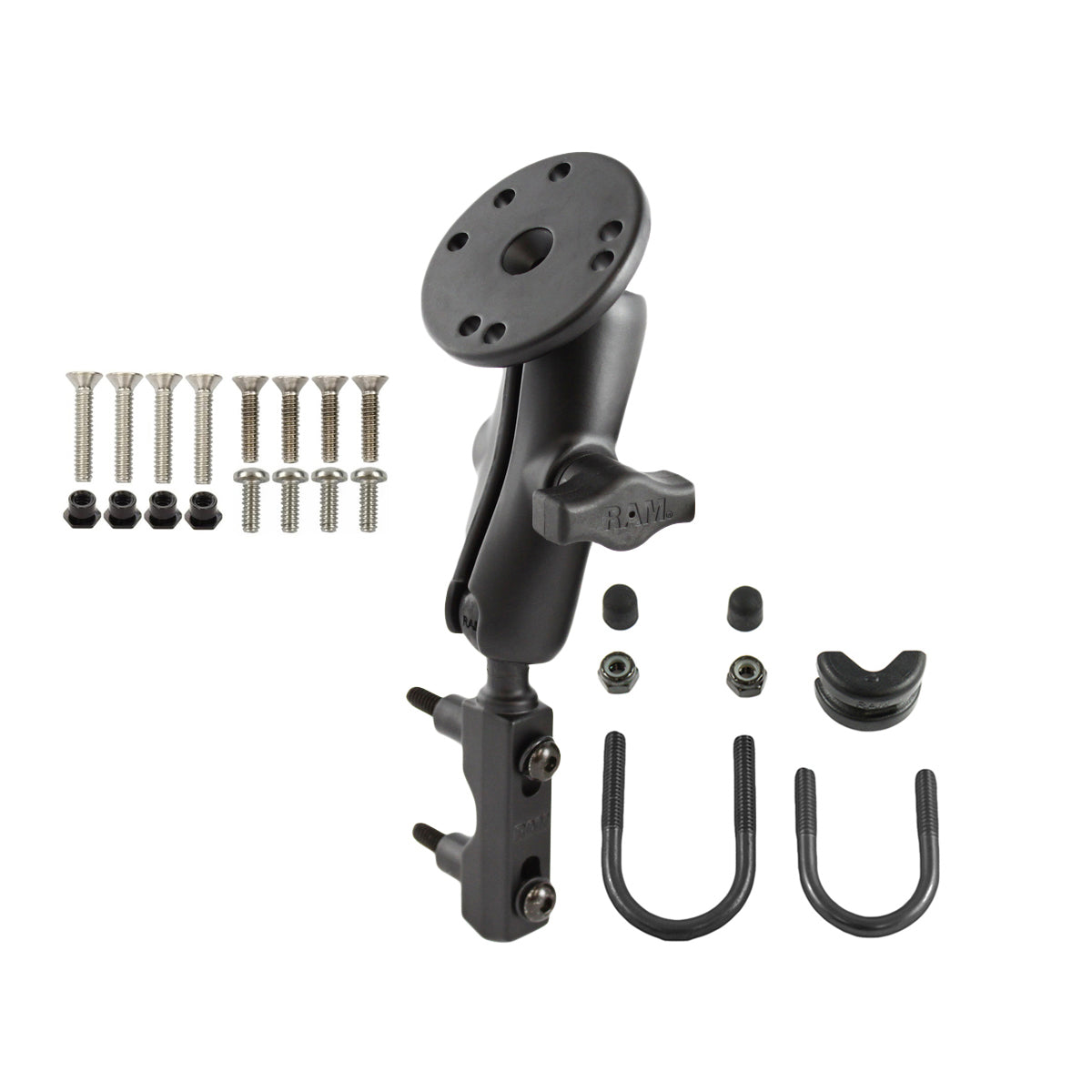 Garmin 12系列的RAM®摩托车制动器/离合油箱底座