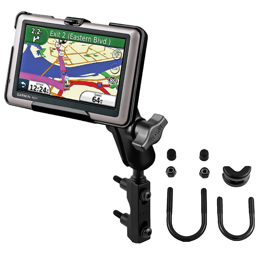 Garmin nuvi 1440、1450和1490 T的RAM®制动器/离合油箱底座