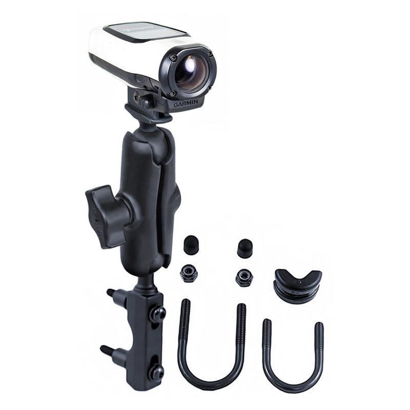 带有Garmin VIRB™相机适配器的RAM®制动器/离合油箱底座