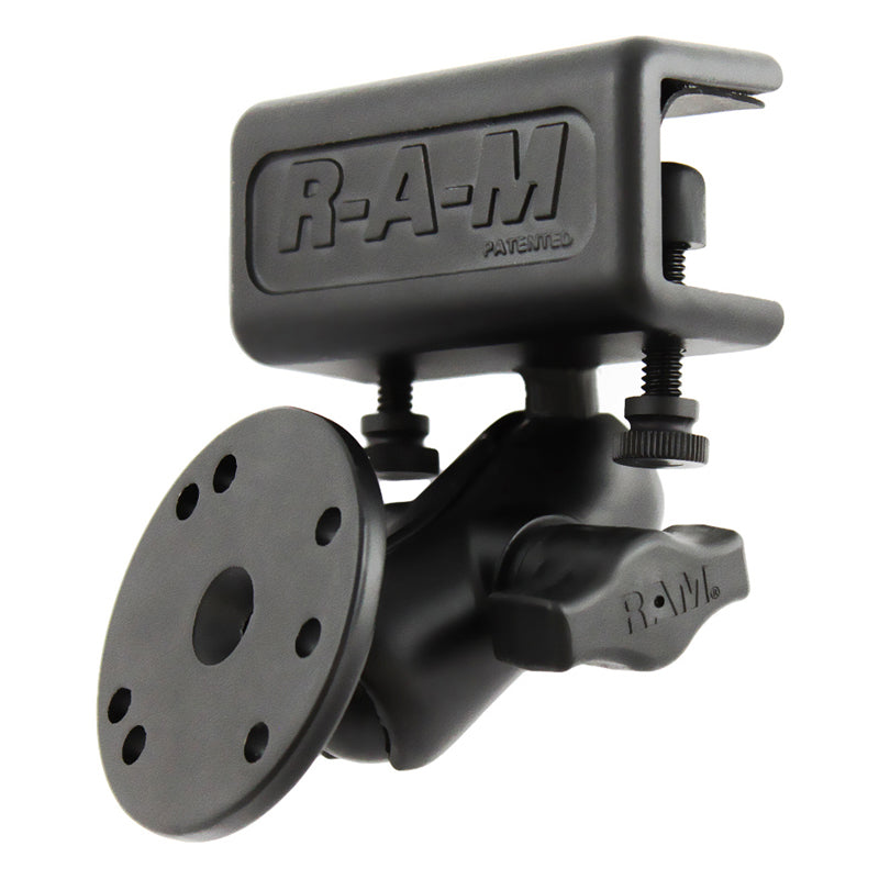 RAM® Glare屏蔽夹带圆板的双球座