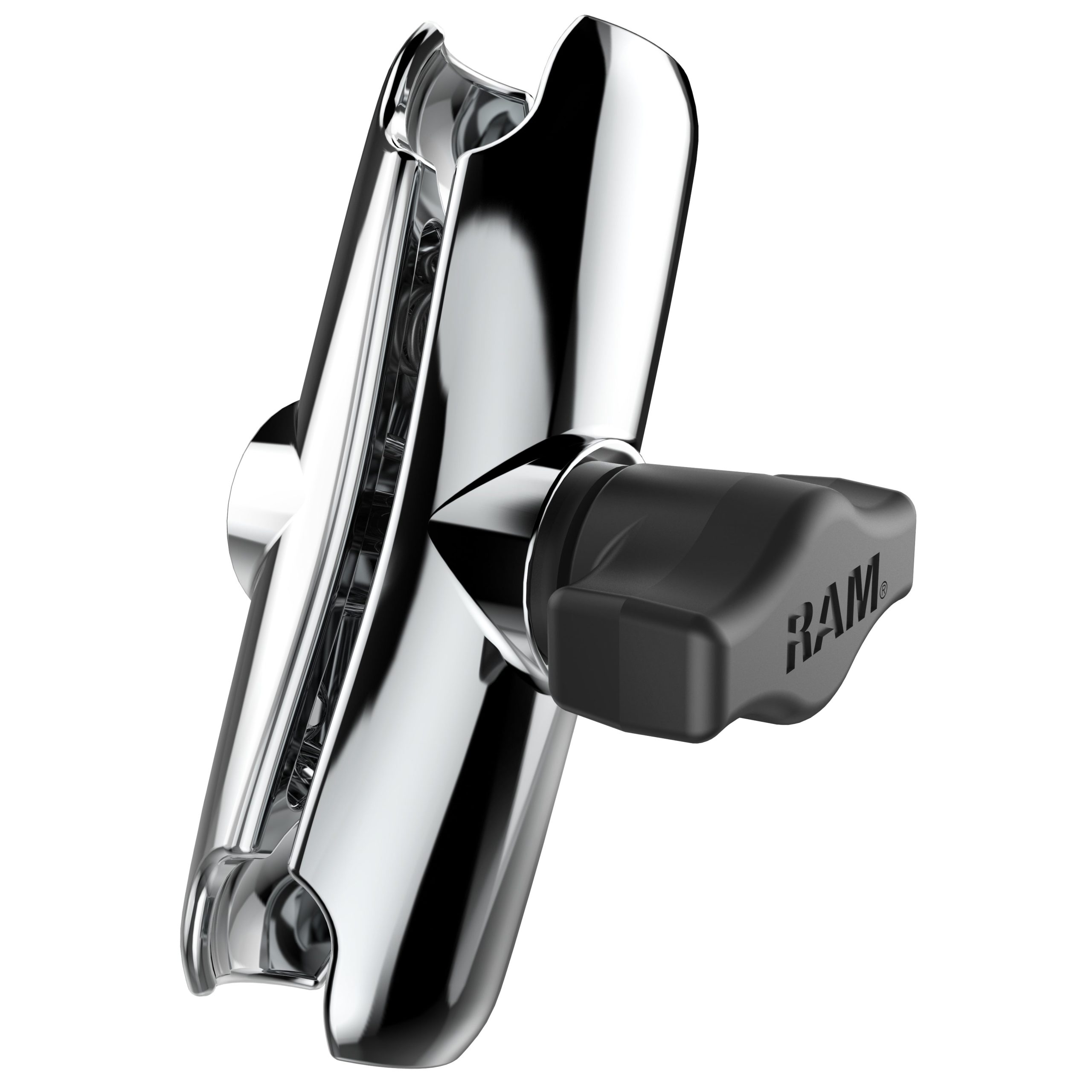 RAM®镀铬双插槽臂- B尺寸中号
