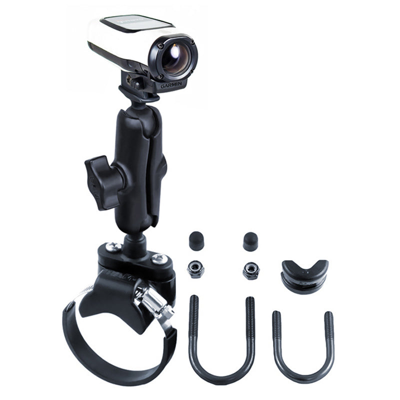 RAM® ATV/UTV轨道安装，配备Garmin VIRB™摄像机适配器