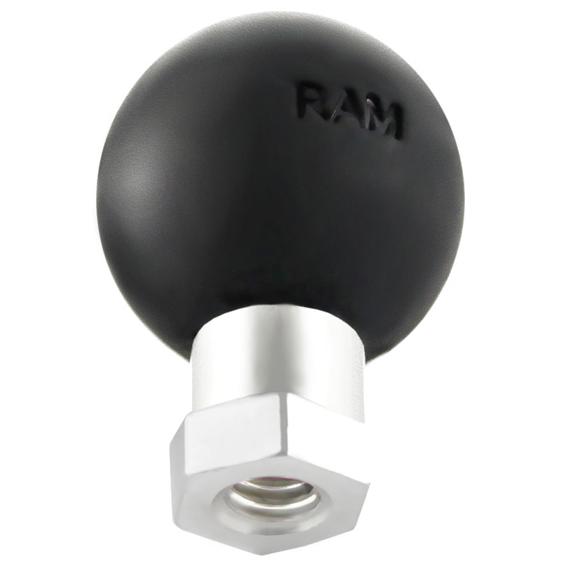 带有1/4”- 20”螺纹孔和六角柱的RAM®球适配器- B尺寸
