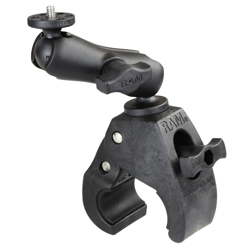 RAM® Tough-Claw™中型夹座，带1/4英寸-20摄像机适配器