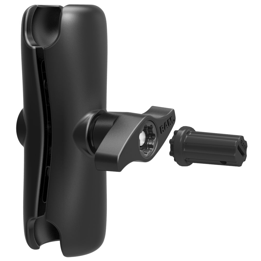 RAM®双插座臂，带RAM® Pin-Lock™安全坚果- D尺寸中号