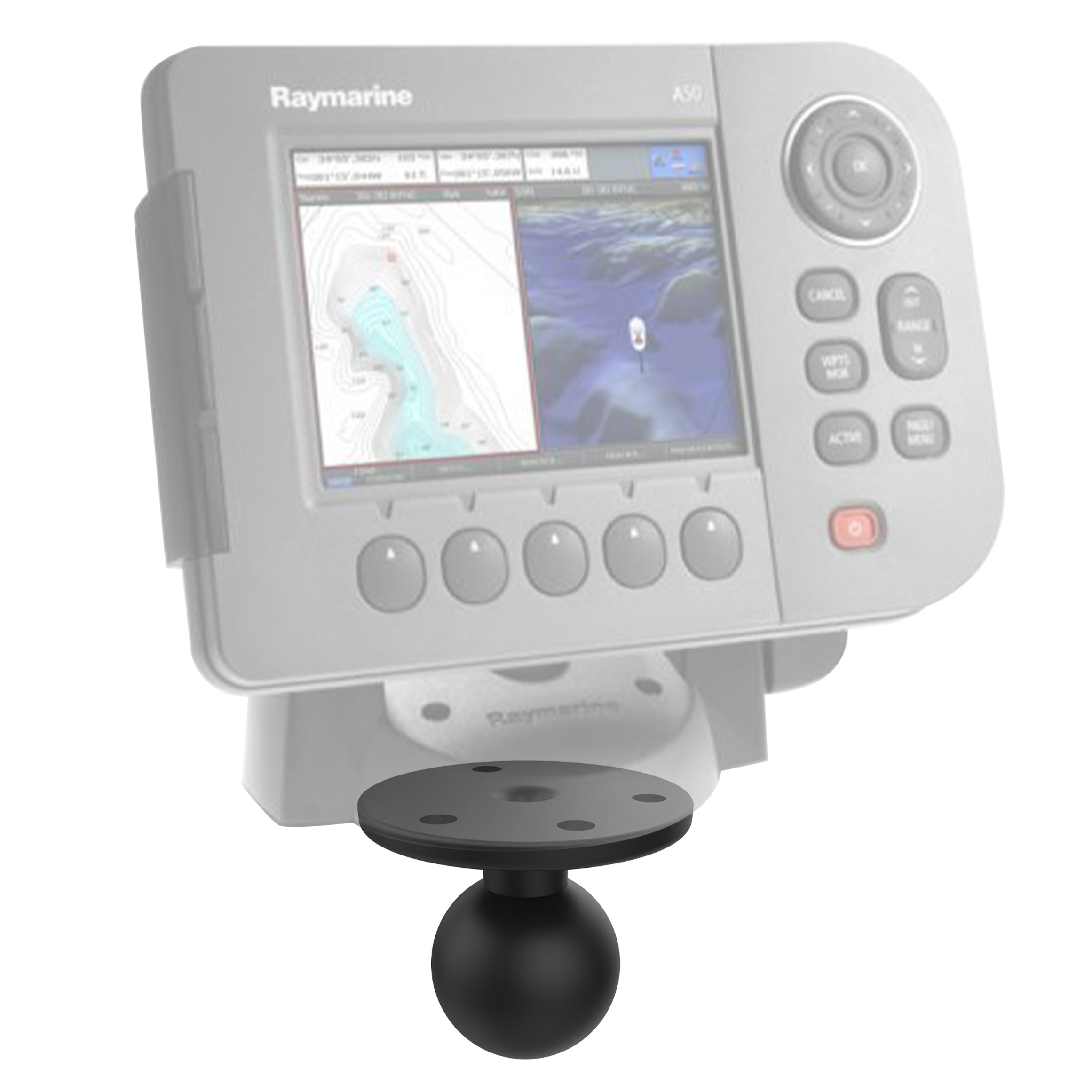 适用于Raymarine A50、A50 D、A57 D和A70的RAM®球适配器