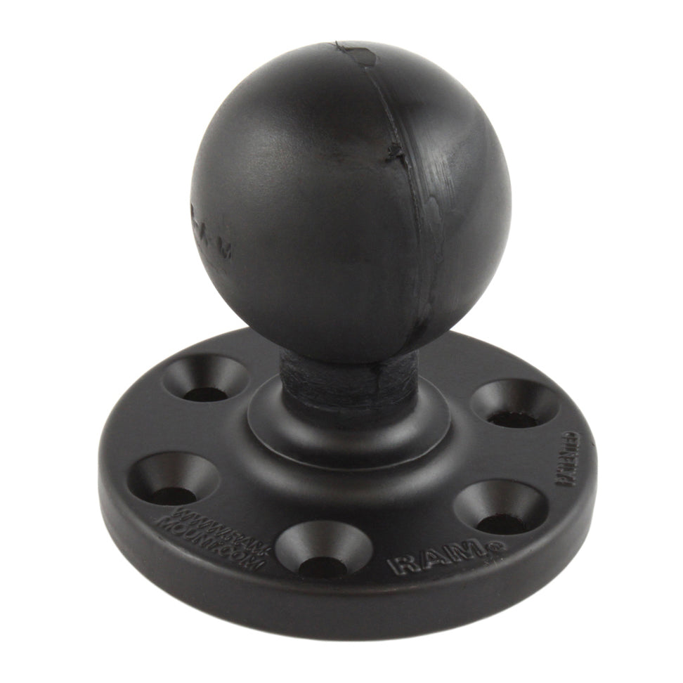 RAM®大型圆板，具有6孔图案和球- D尺寸