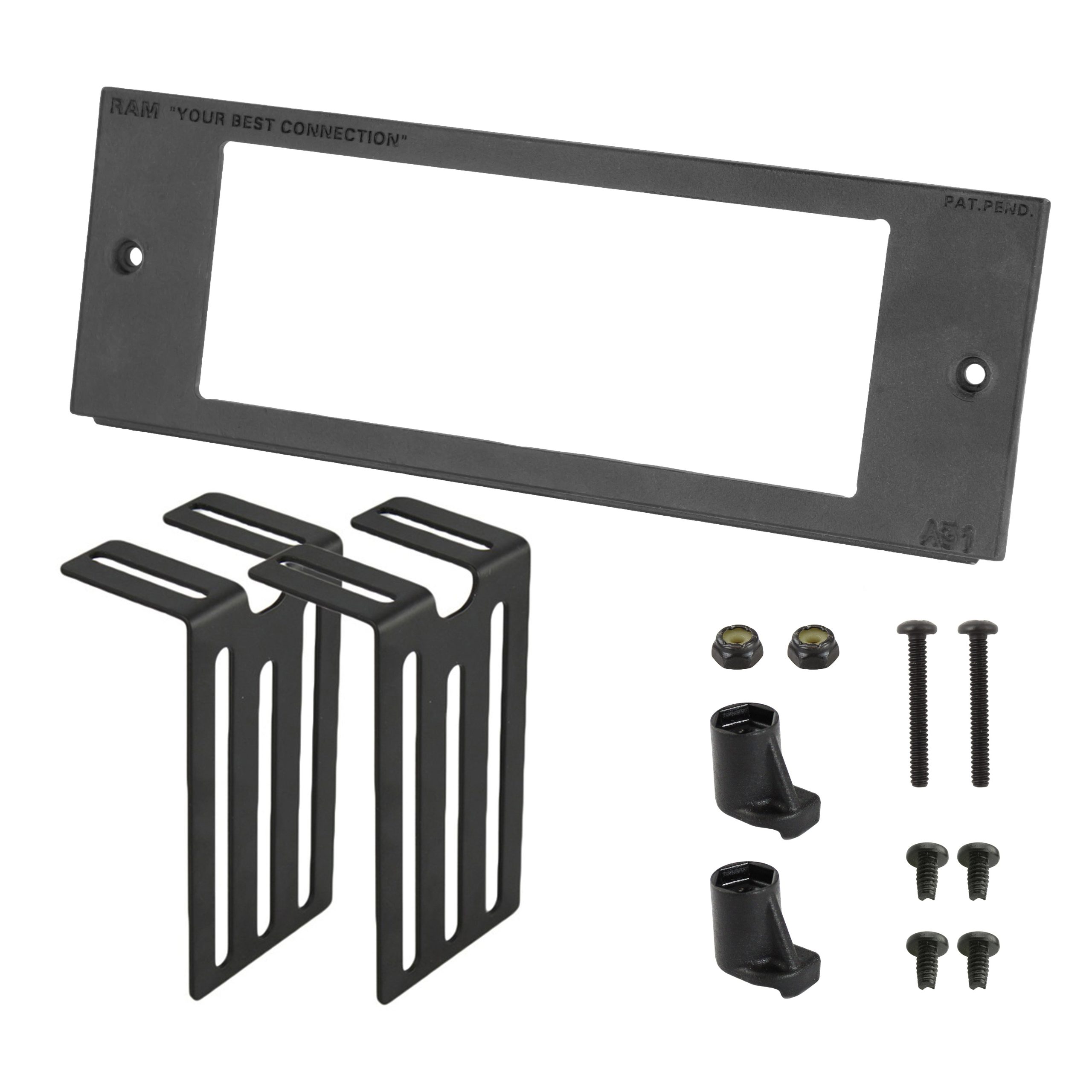 RAM® Tough-Box™ 3英寸定制面板，适用于6英寸x 2.25英寸设备