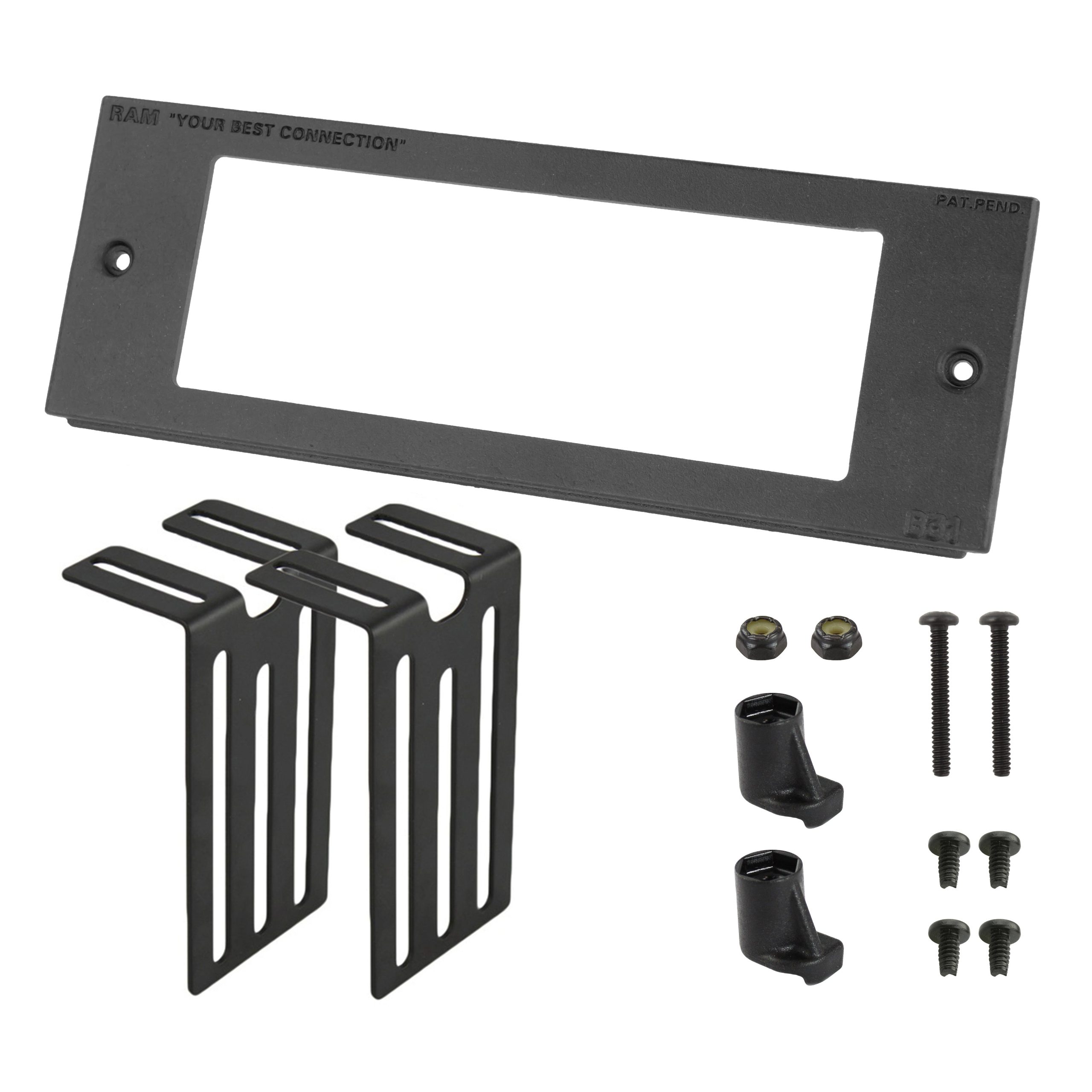 RAM® Tough-Box™ 3英寸定制面板，适用于6.06英寸x 2.06英寸设备