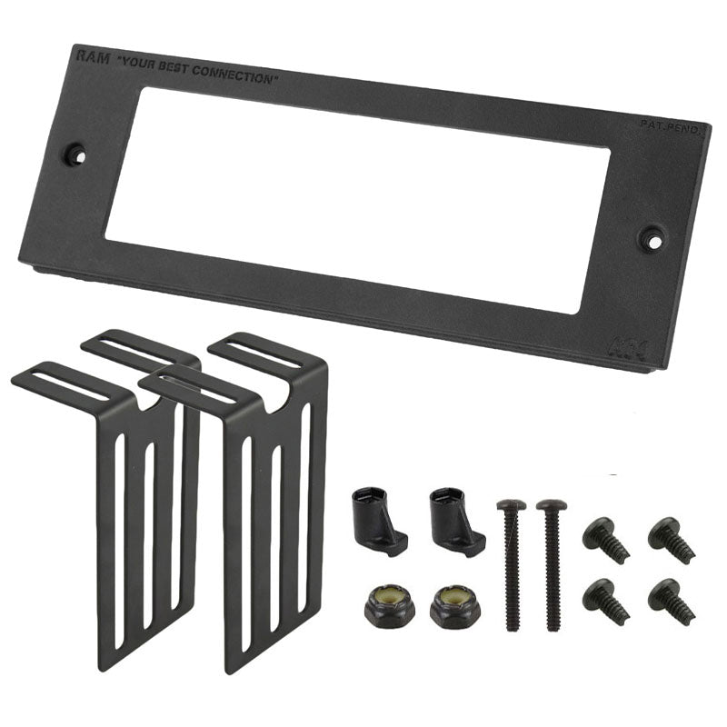 RAM® Tough-Box™ 3英寸定制面板，适用于6.25英寸x 2英寸设备