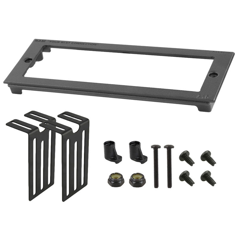 RAM® Tough-Box™ 3英寸定制面板，适用于7.2英寸x 2.1英寸设备