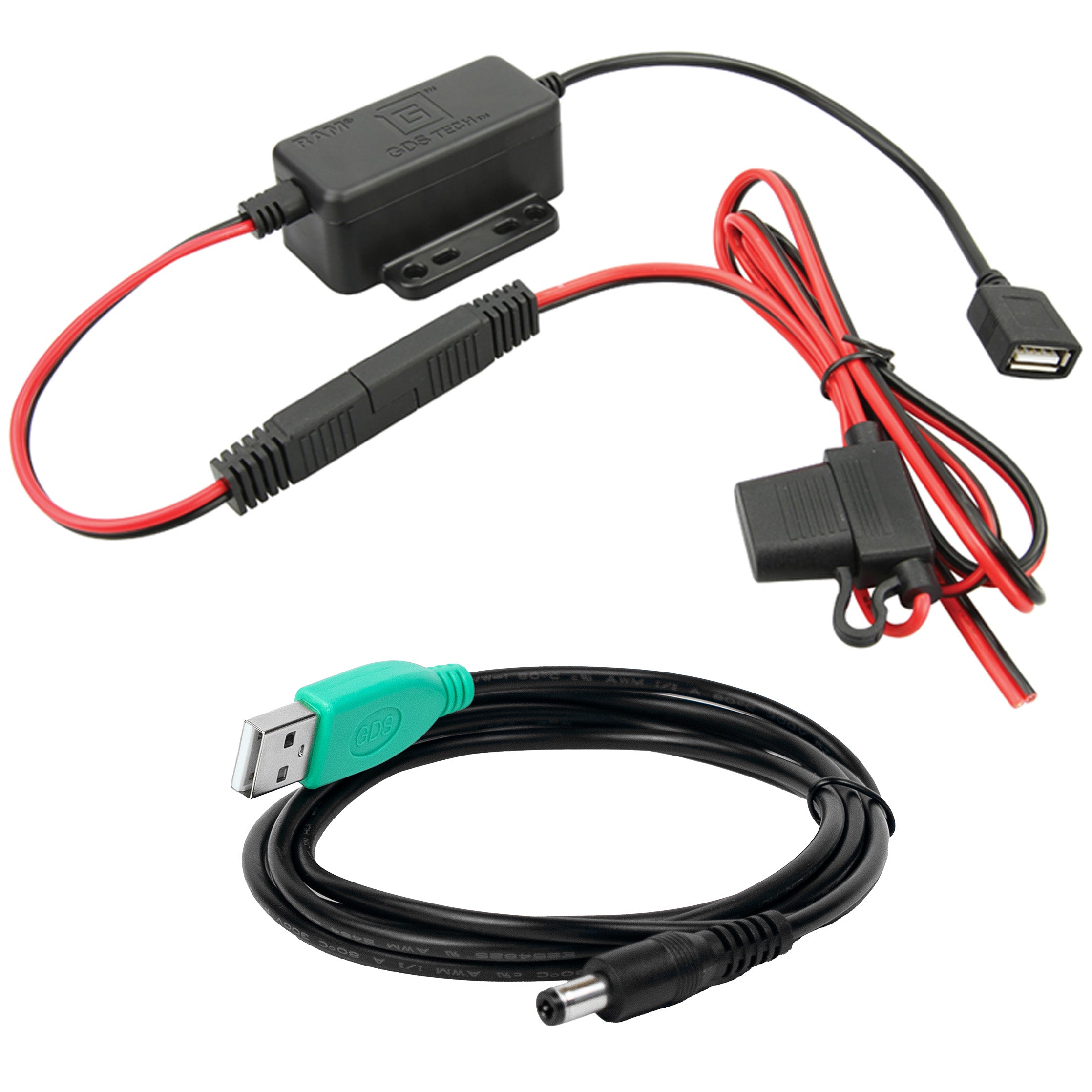 GDS®模块化30- 64 V硬线充电器，带USB-A转DC电缆