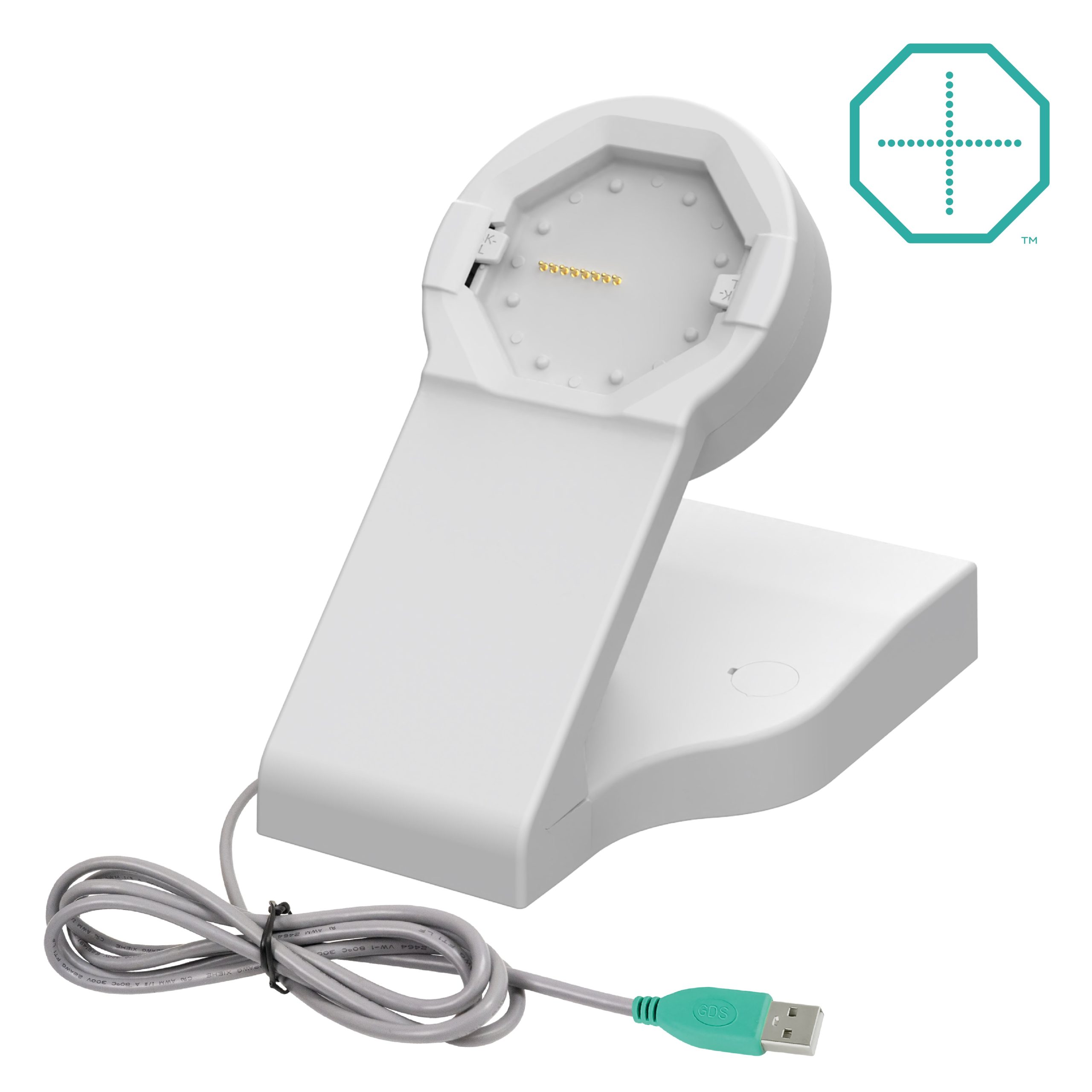 GDS® Uni-Conn™供电台式机底座，配备USB-A Power – Gray