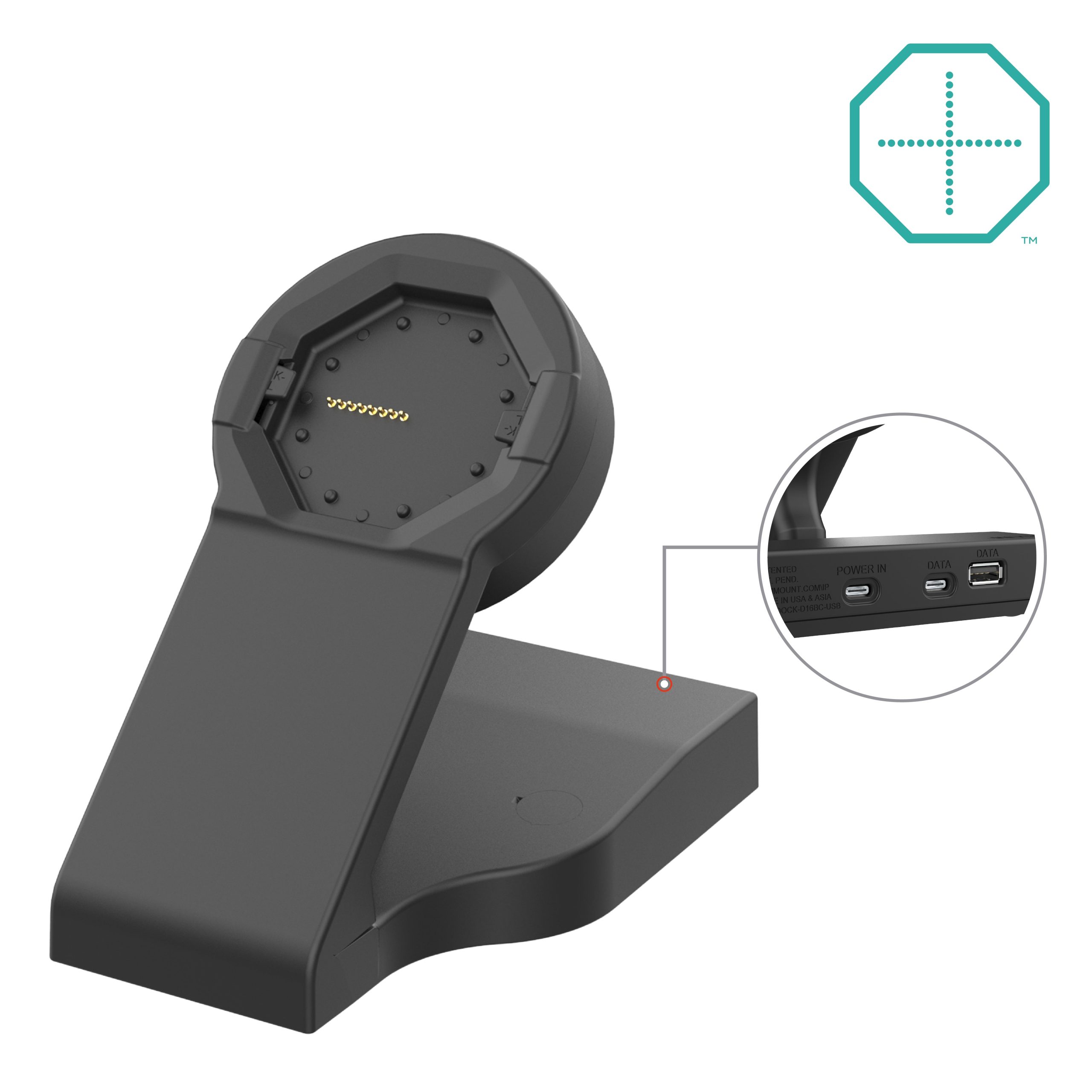 GDS® Uni-Conn™ Powered Desktop Dock，带USB-C Power + Data