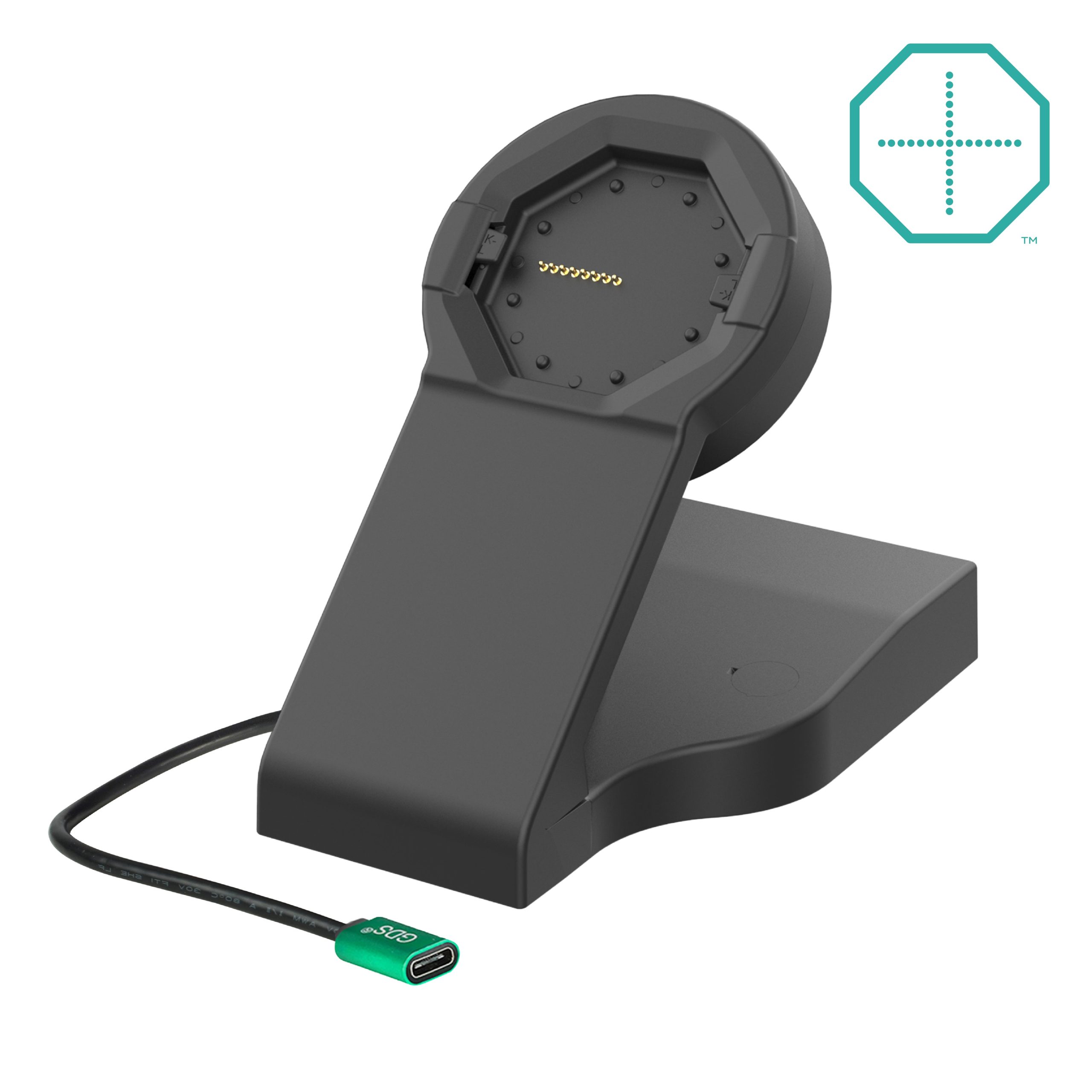 具有USB-C母电源的GDS® Uni-Conn™供电台式机底座