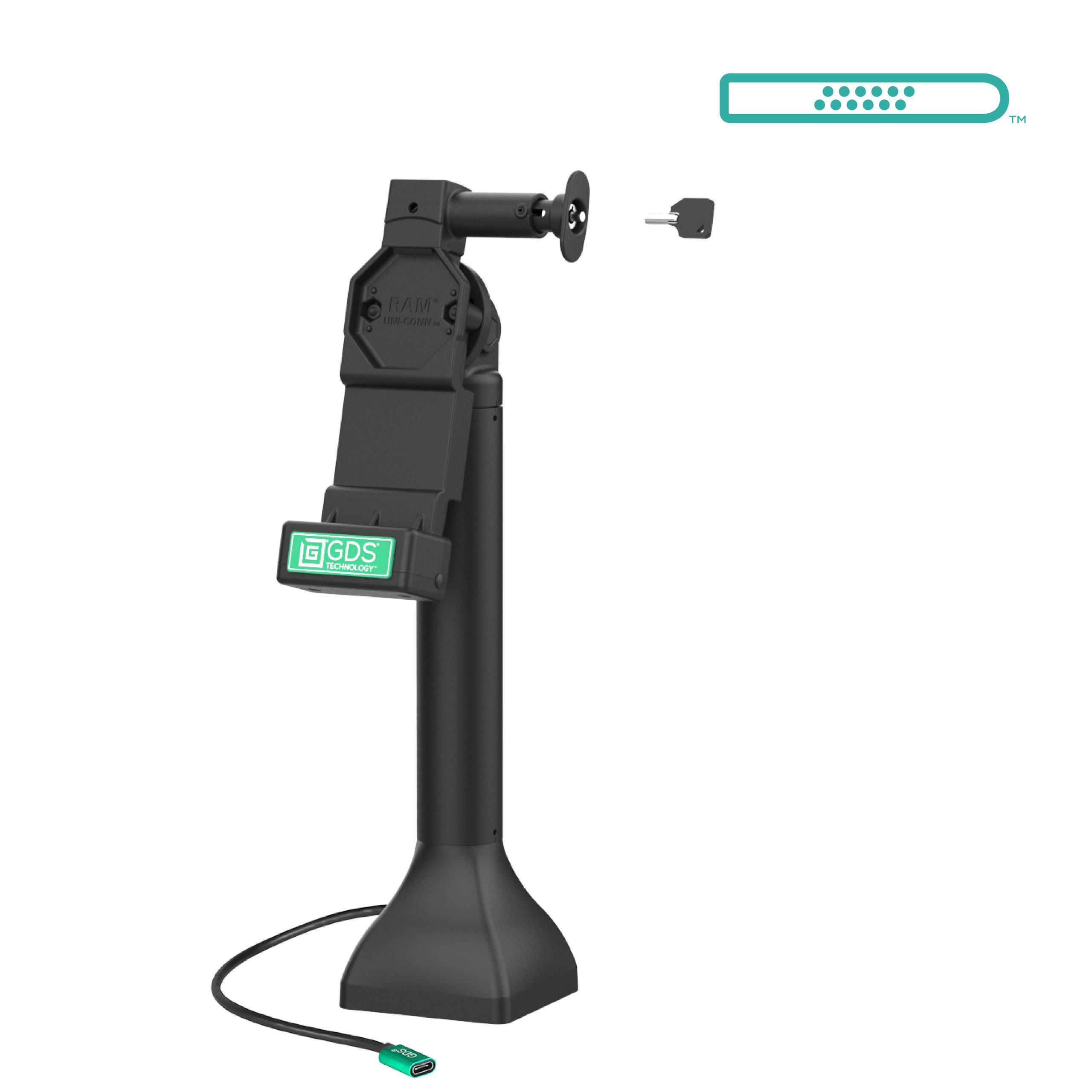 GDS® Uni-Conn™ 14英寸带USB-C的锁定基座底座