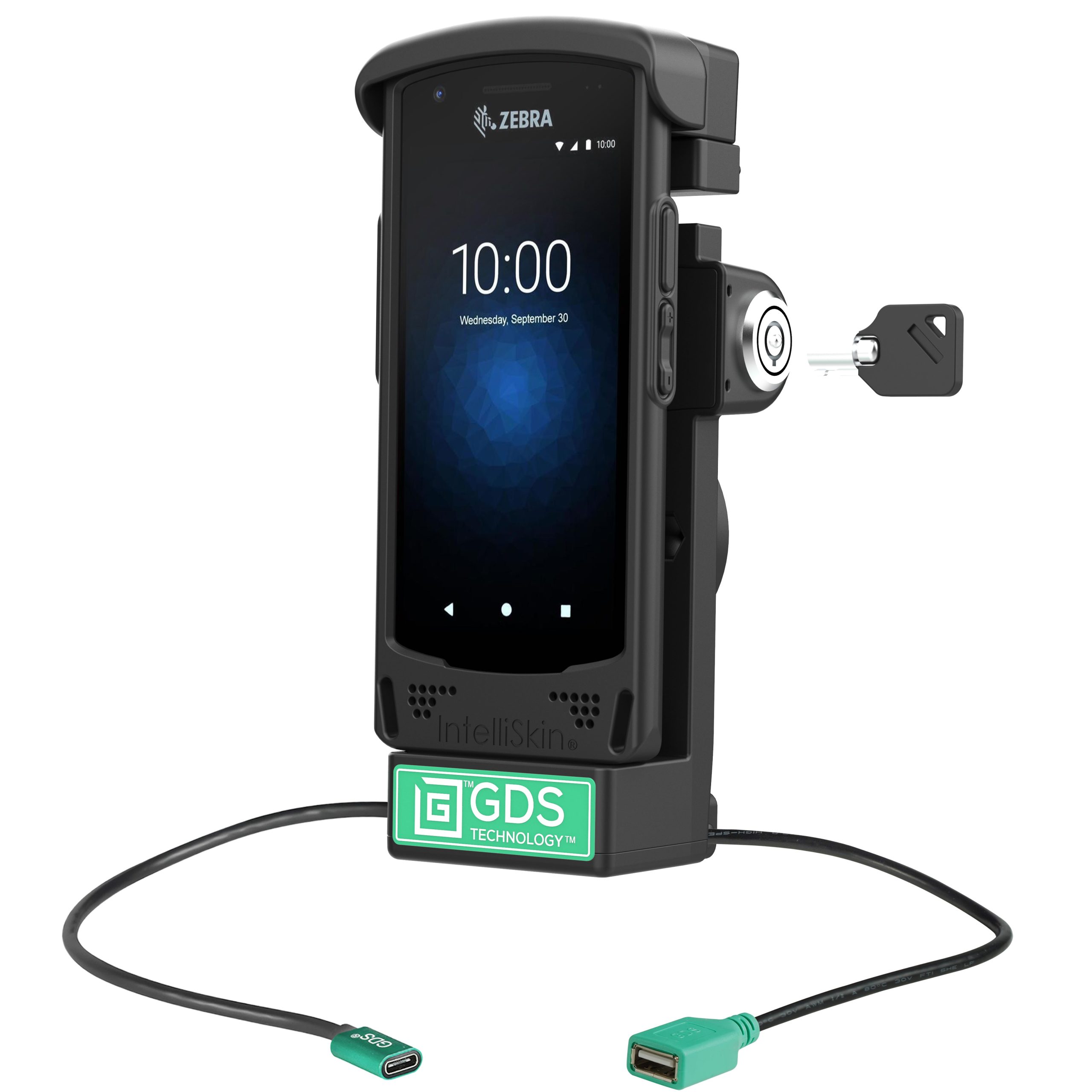 GDS®锁定动力Dock + USB-A for Zebra EC 50/55