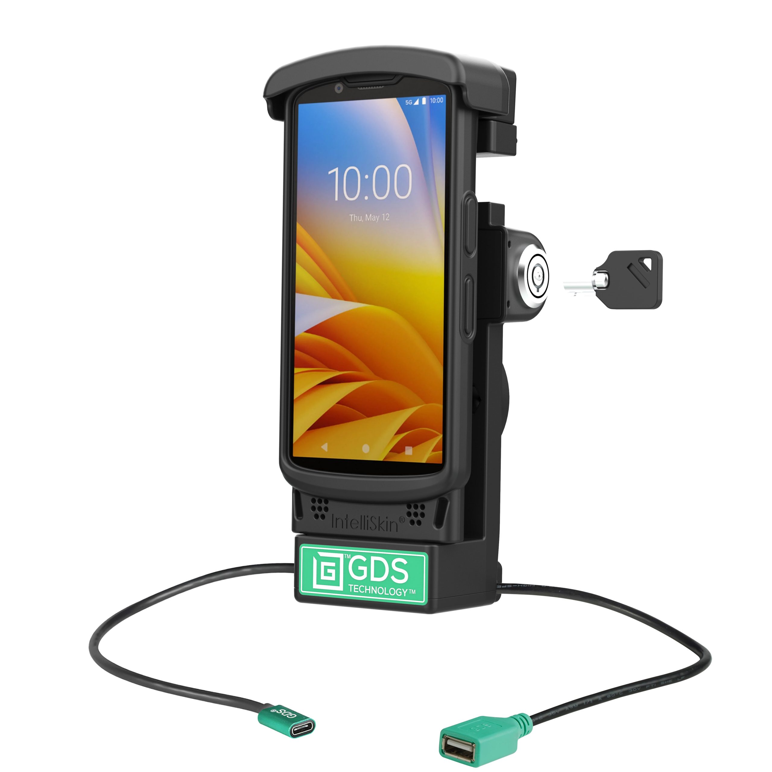 GDS®锁定供电Dock + USB-A，适用于Zebra TC 2x和TC 5x