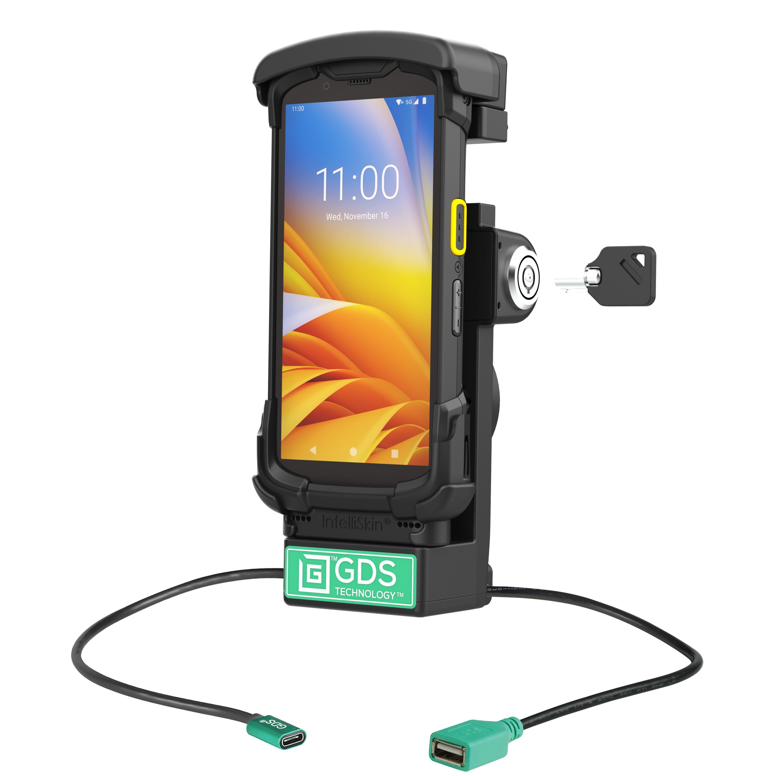 GDS®锁定电动Dock + USB-A for Zebra TC 73/78