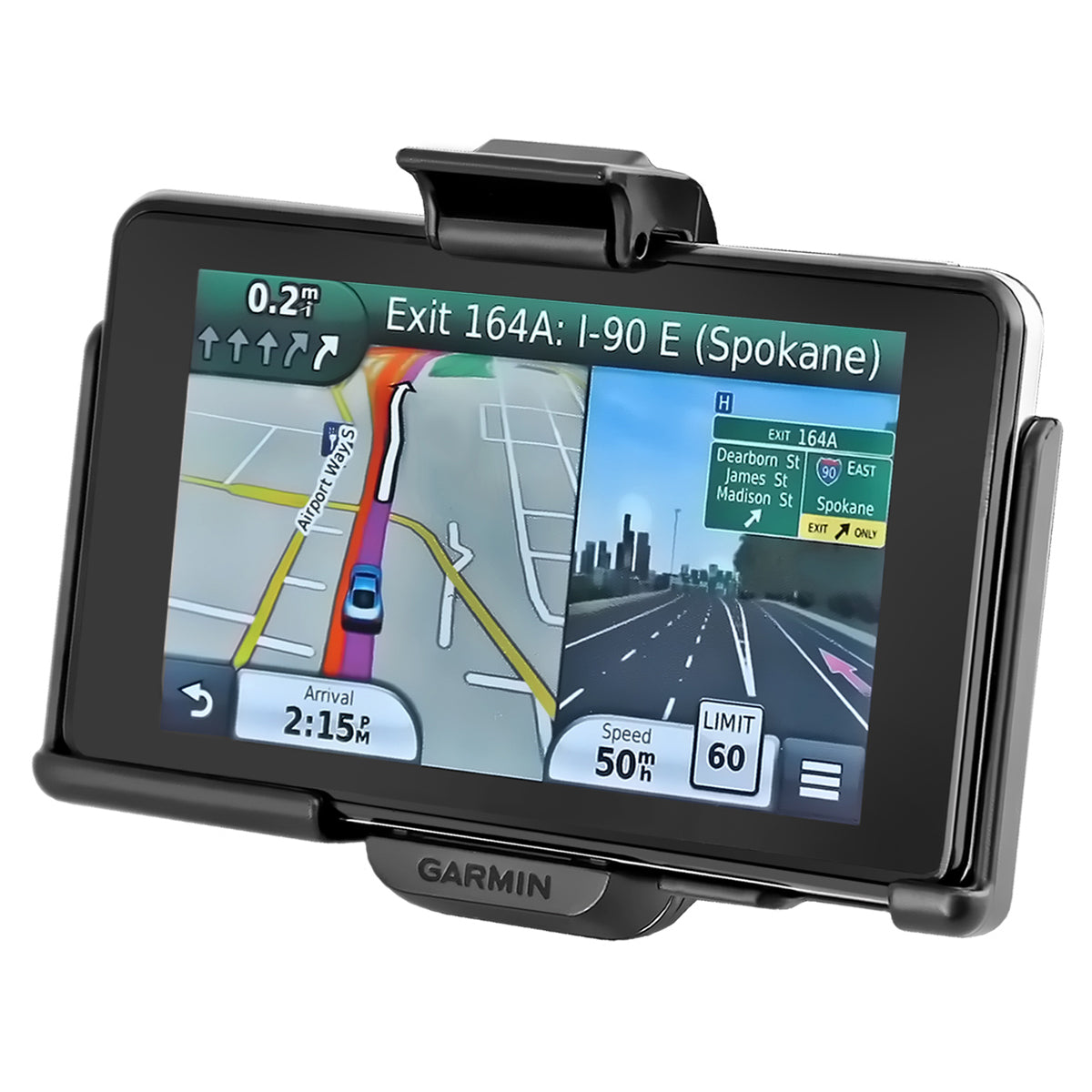 适用于Garmin nuvi 3450、3750、3760 T、3790 LMT+更多的RAM® EZ-Roll ‘ r ™支架