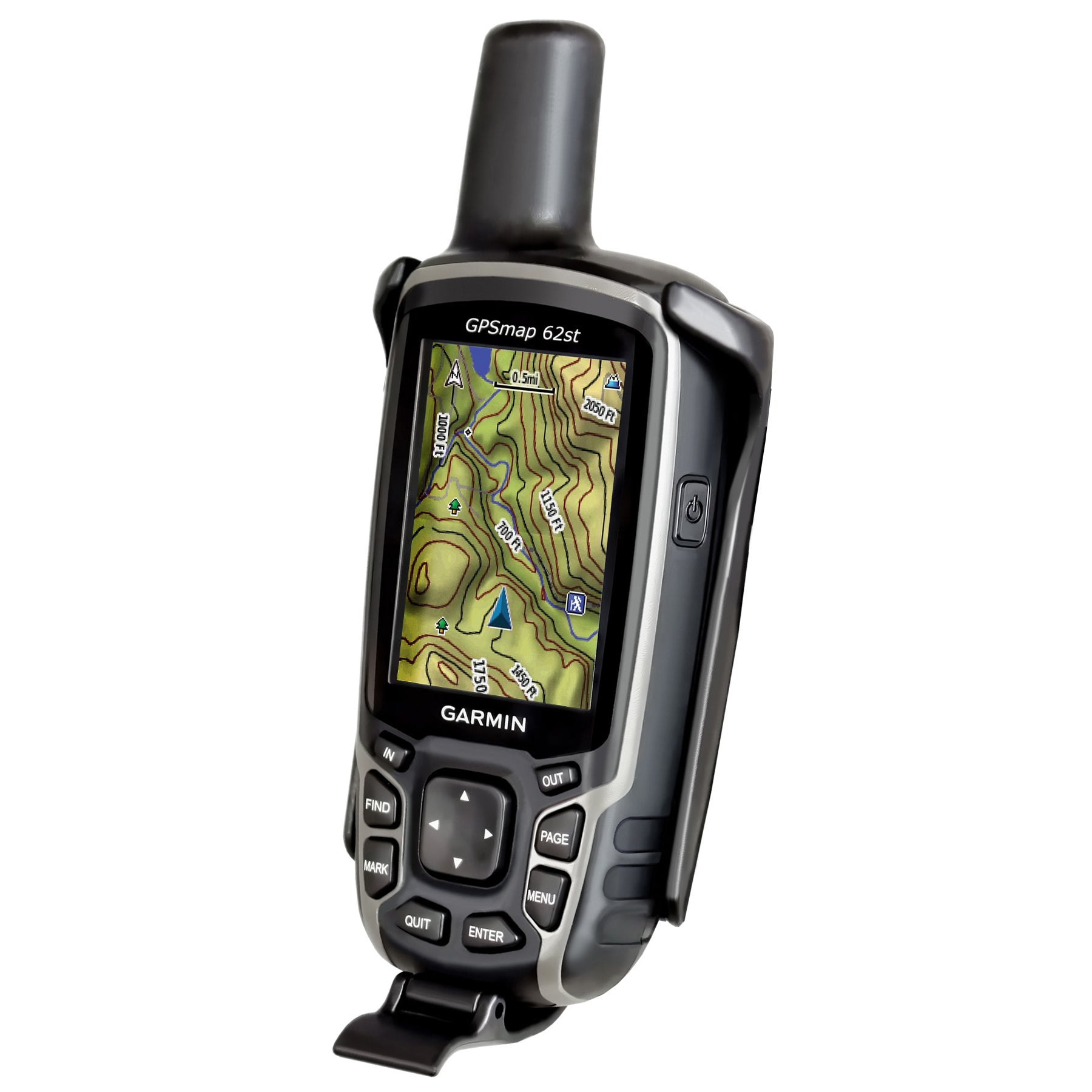 适用于Garmin Astro 320、GPSMAP 62和64系列的RAM®贴合支架
