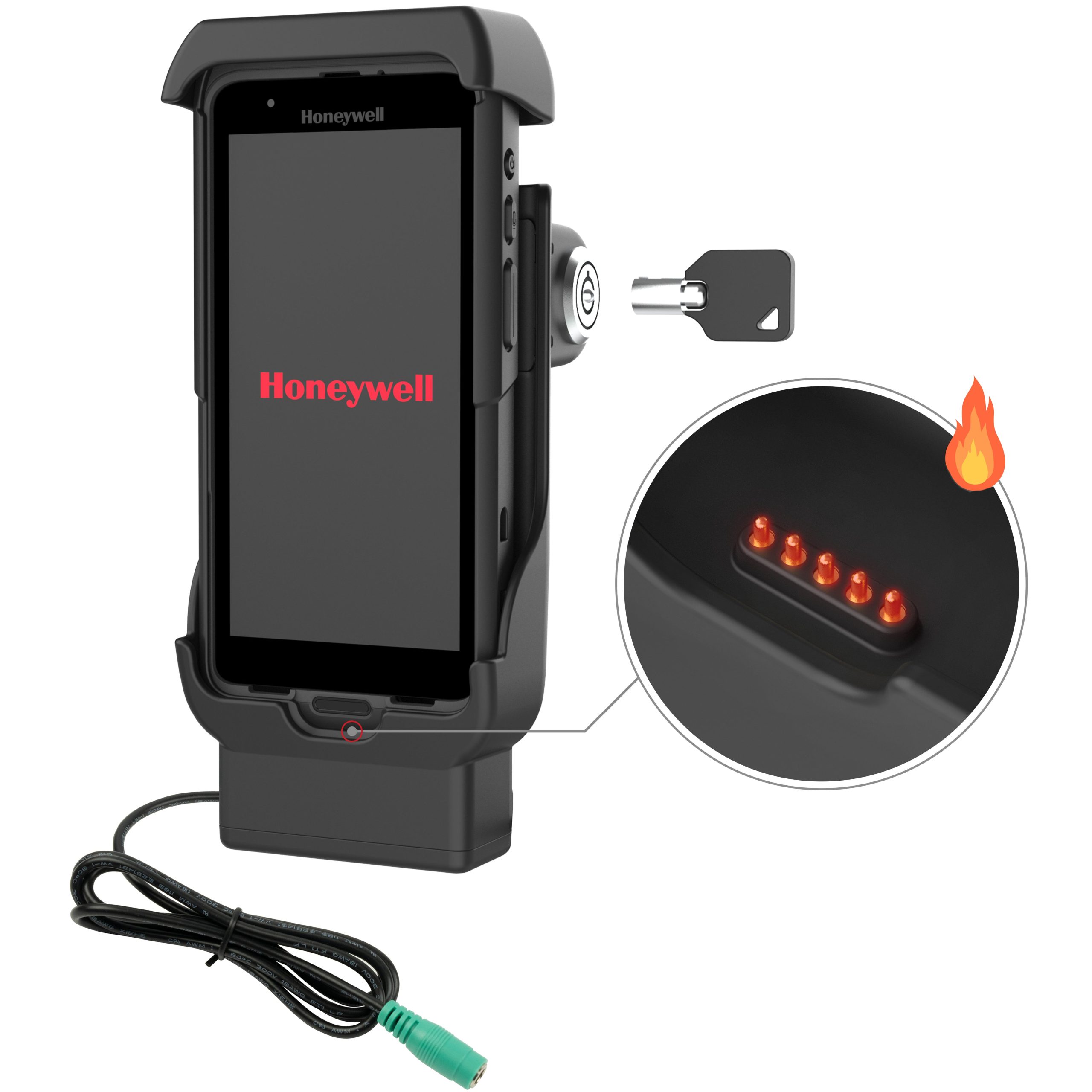适用于Honeywell CT 40/45/47的RAM®锁定电动底座-加热销