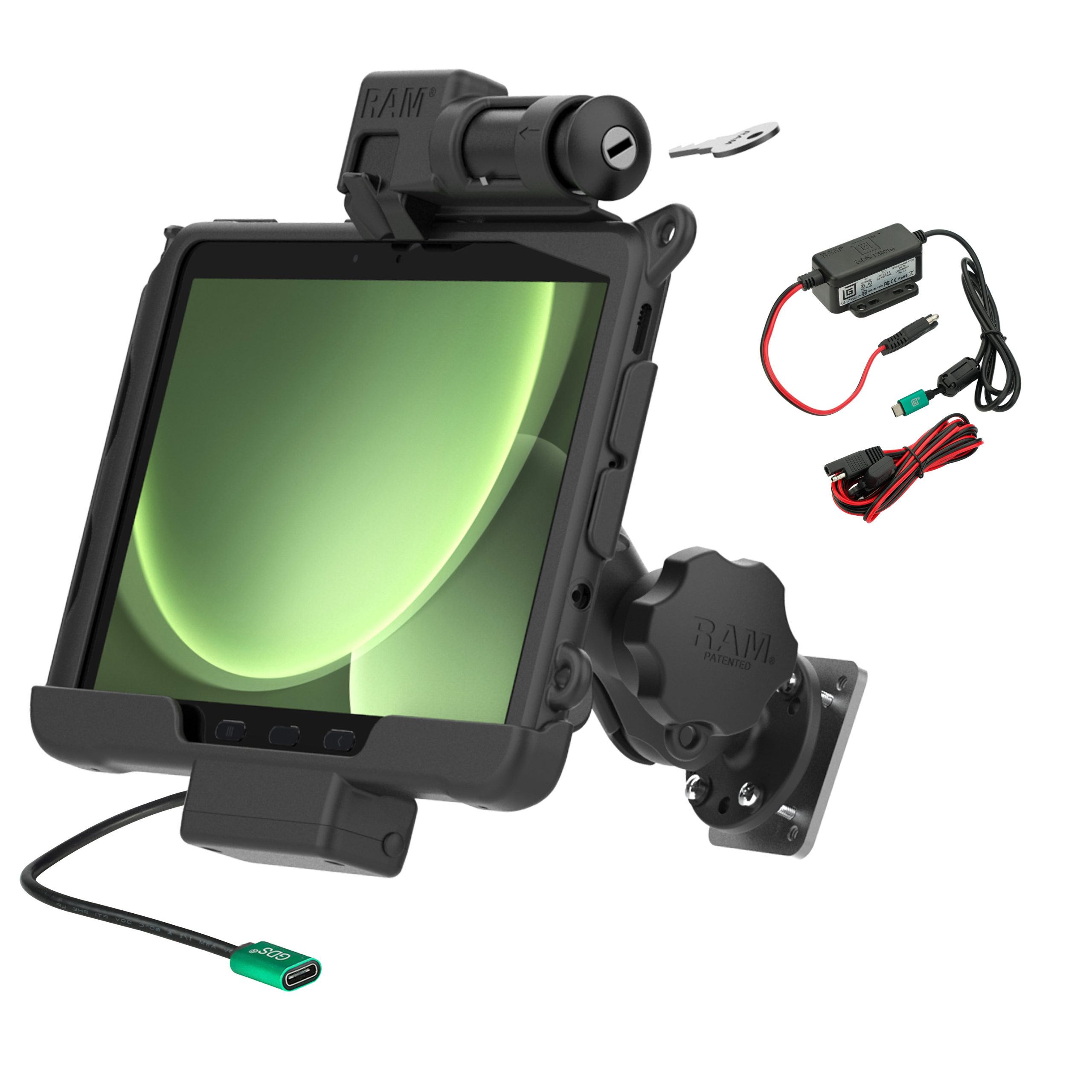 适用于三星Tab Active 5 Pro和4 Pro的RAM®锁定供电底座和底座