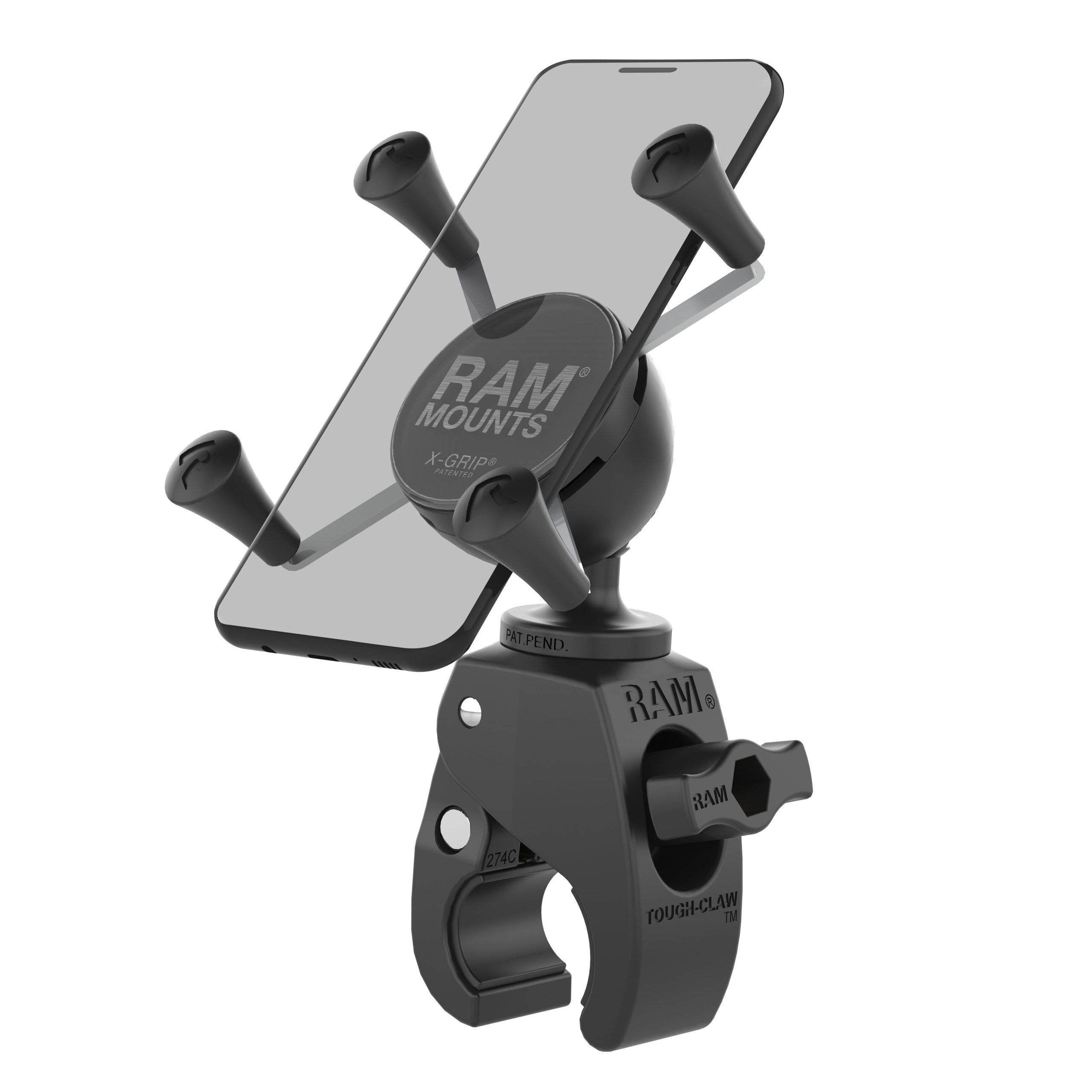 带有RAM® Snap-Link™ Tough-Claw™的RAM® X-Grip®手机支架